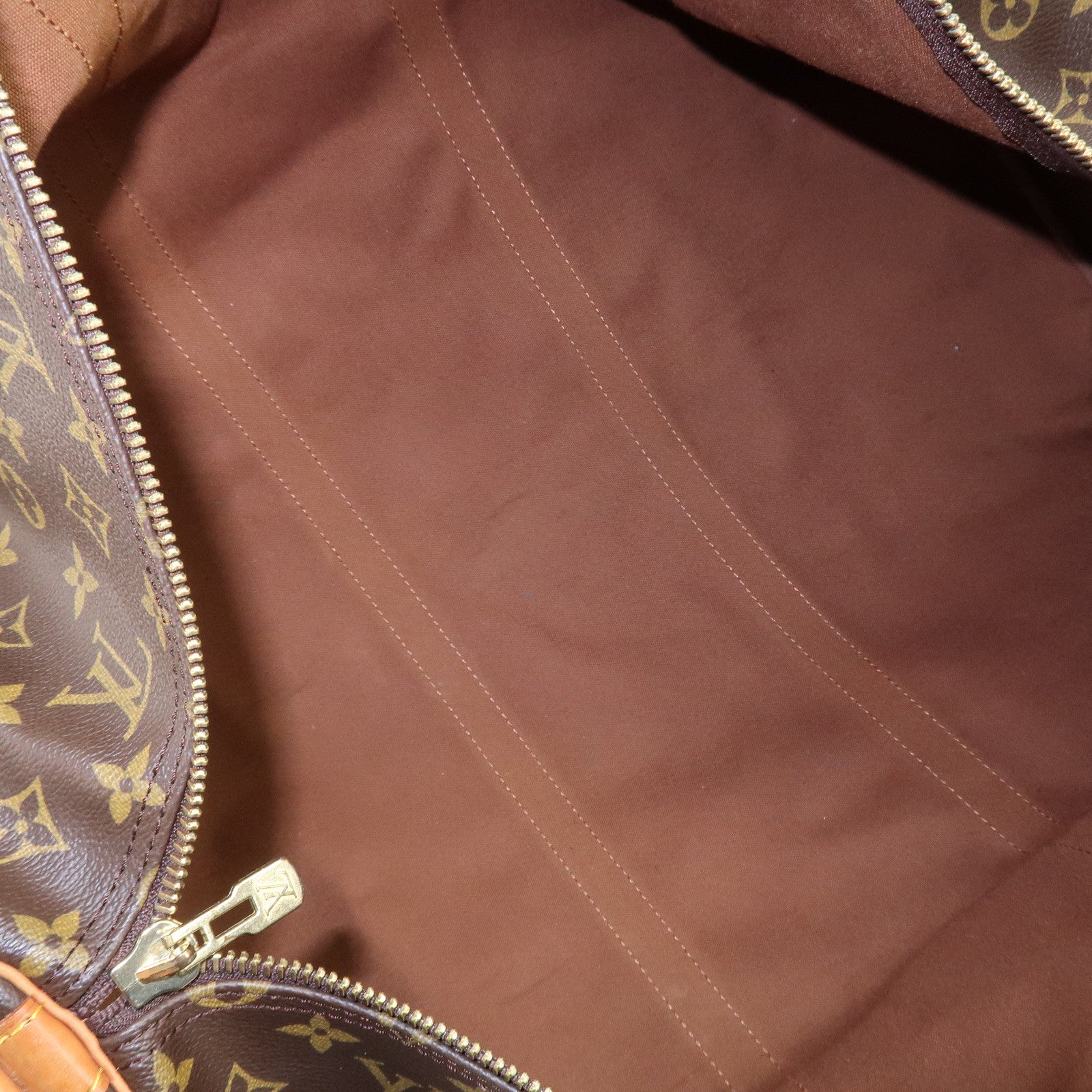 Louis Vuitton Monogram Keep All Bandouliere 60 Bag Brown M41412 Used