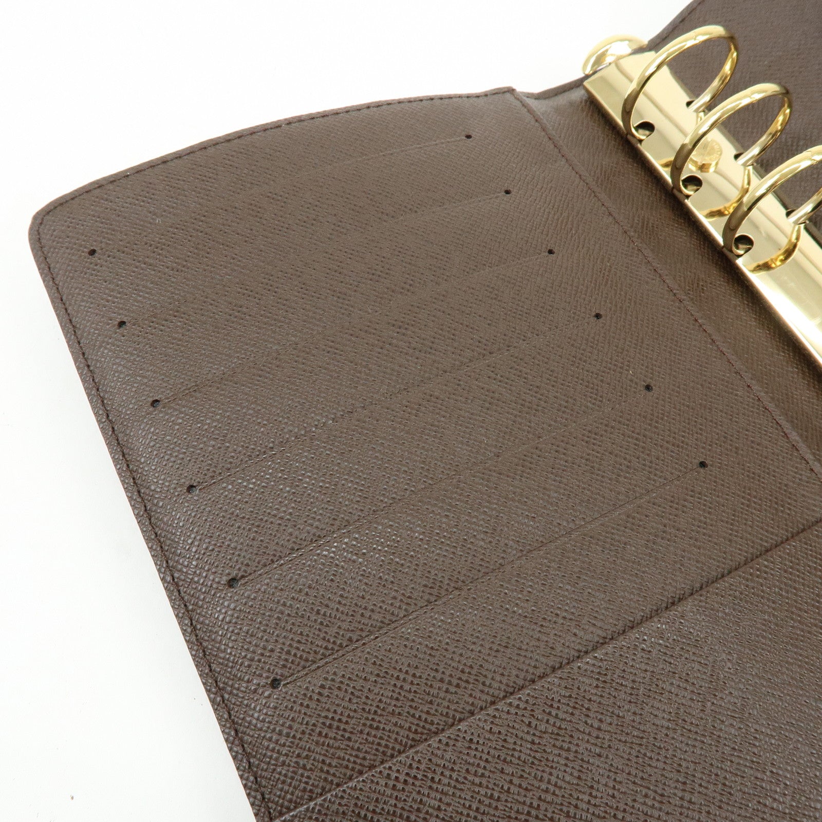 Louis Vuitton Damier Agenda MM Canvas Planner Cover Brown R20701