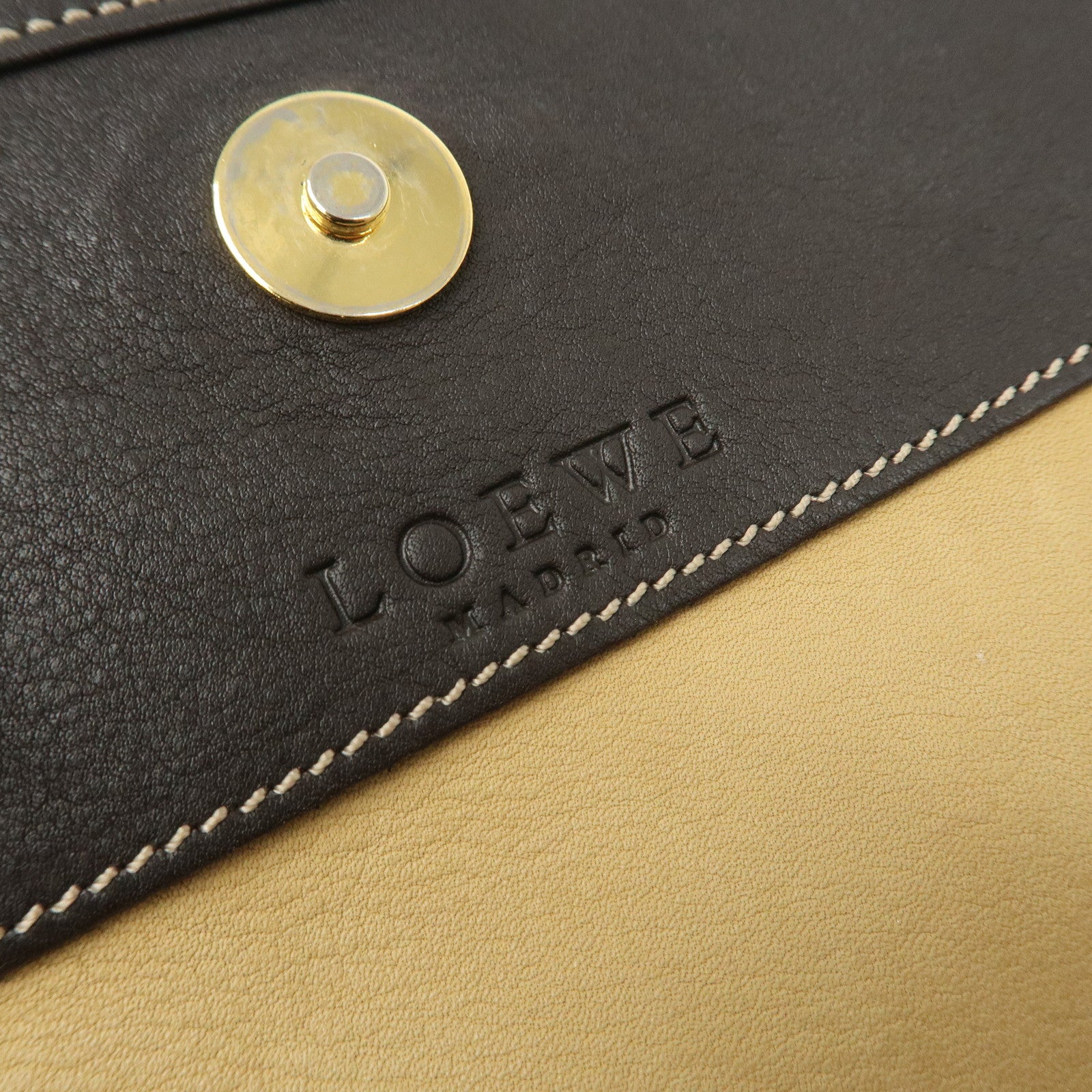 LOEWE Anagram Suede Leather Shoulder Bag Crossbody Bag Brown