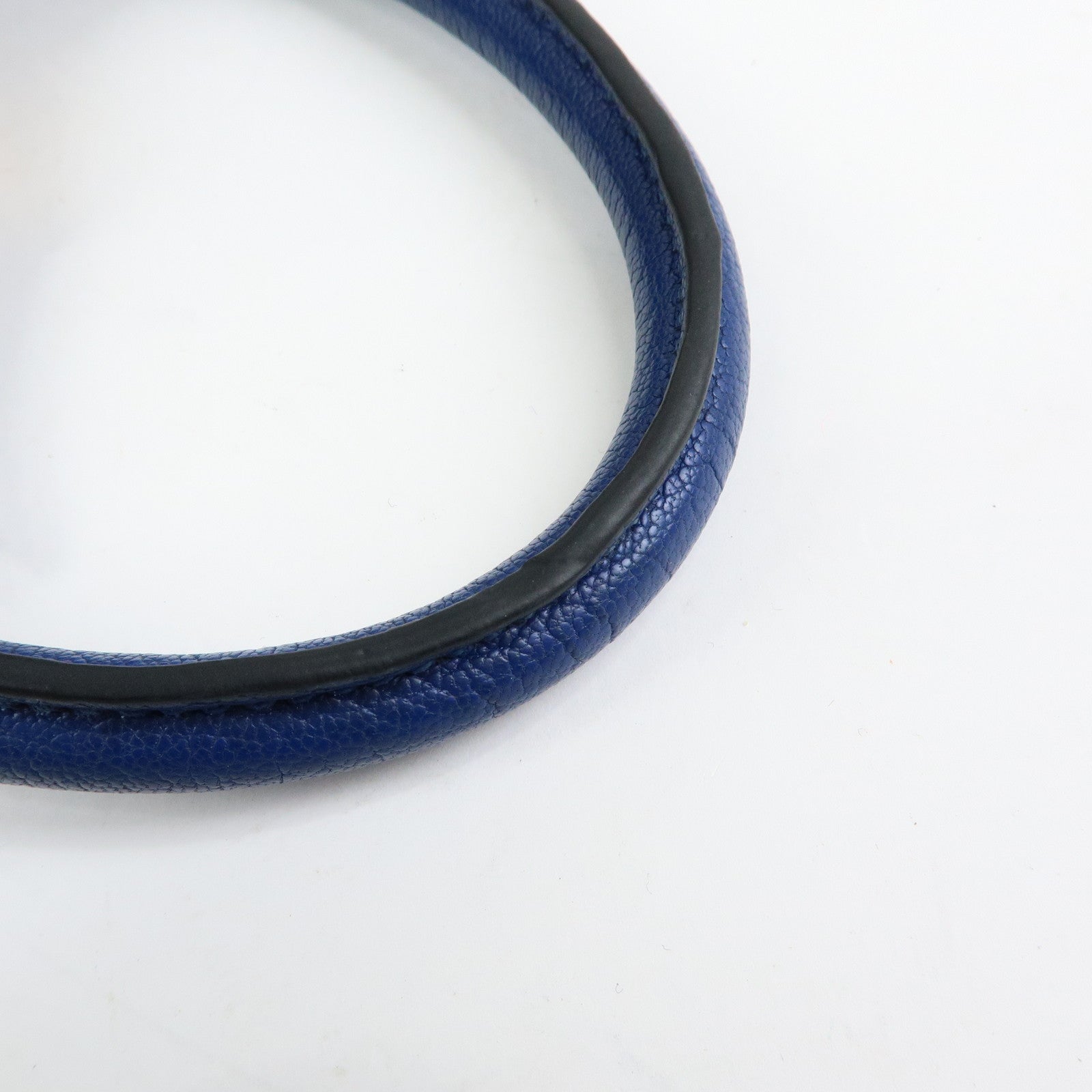 MIU MIU Madras Leather 2Way Bag Hand Bag Shoulder Bag Blue RL0097