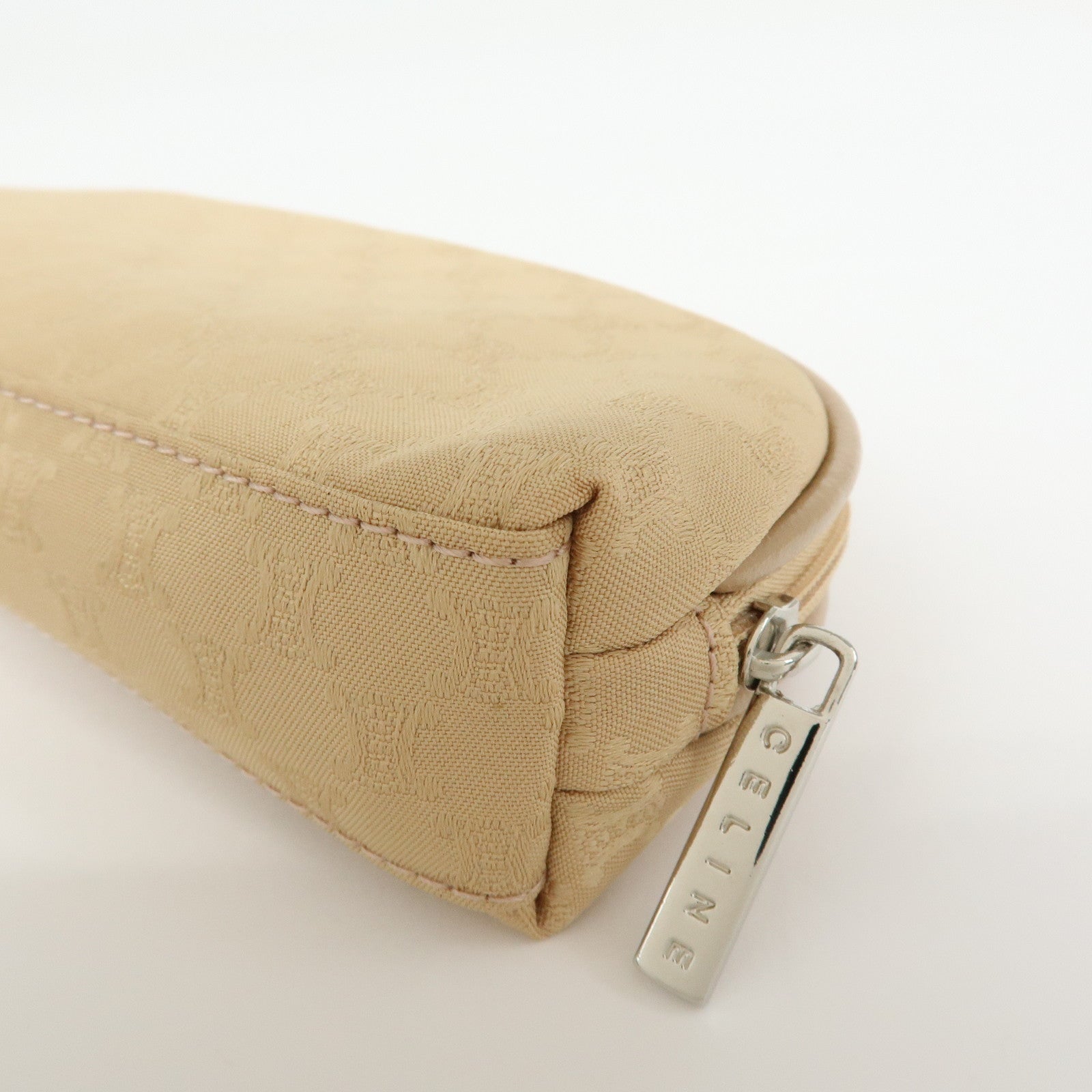 CELINE Macadam Set of 2 Sunglasses Case Handkerchief Beige Blue