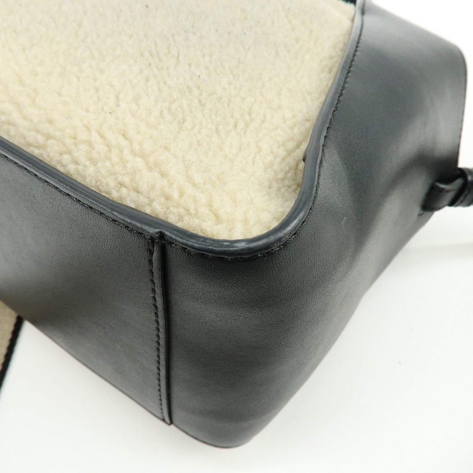 STELLA MCCARTNEY Alter Nappa Faux Shearling Shoulder Crossbody Bag