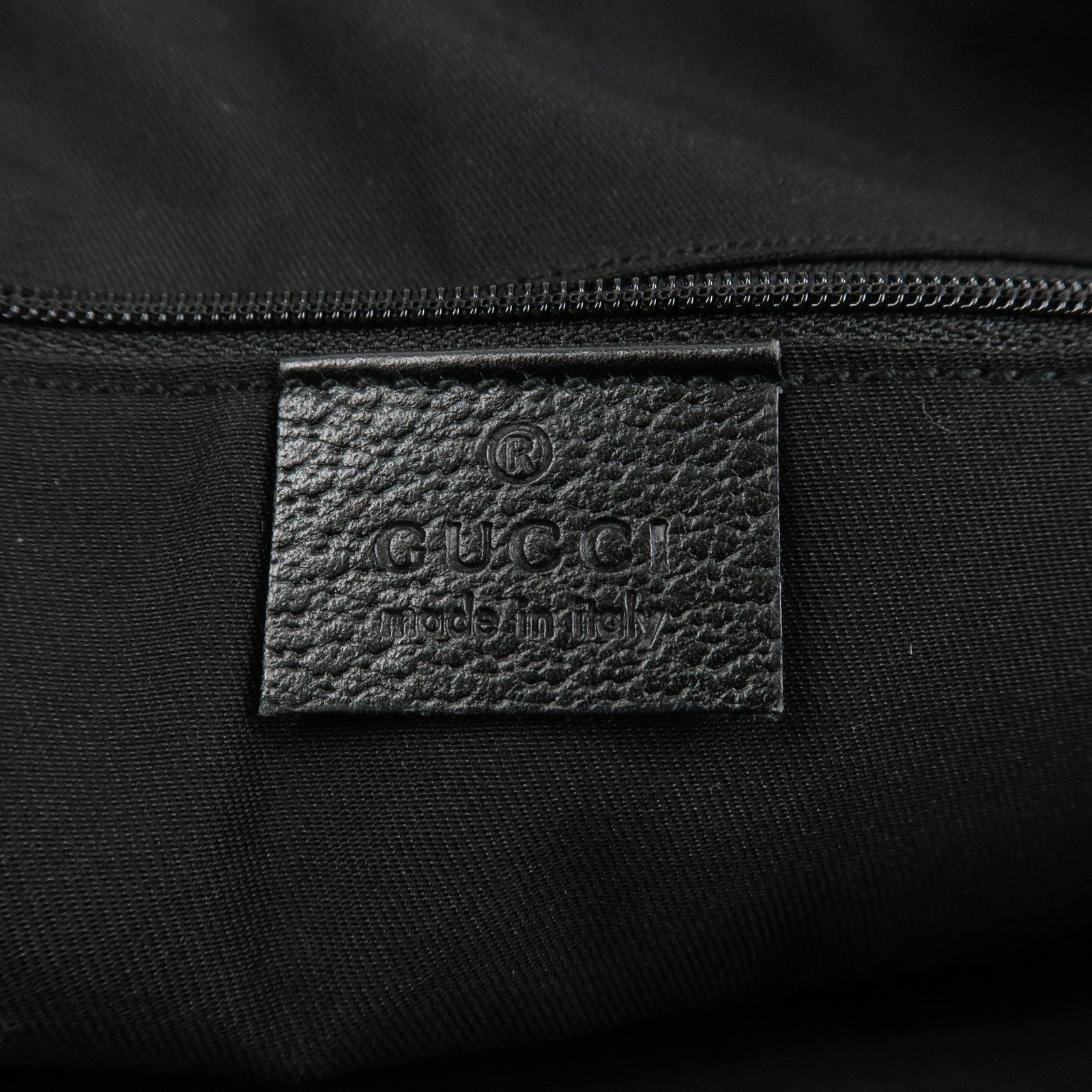 GUCCI Abbey GG Canvas Leather Tote Bag Shoulder Bag Black 141470