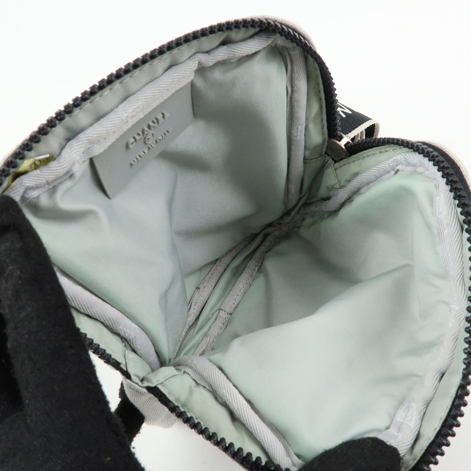 CHANEL CHANEL Sports Cotton Waist Bag Body Bag Gray