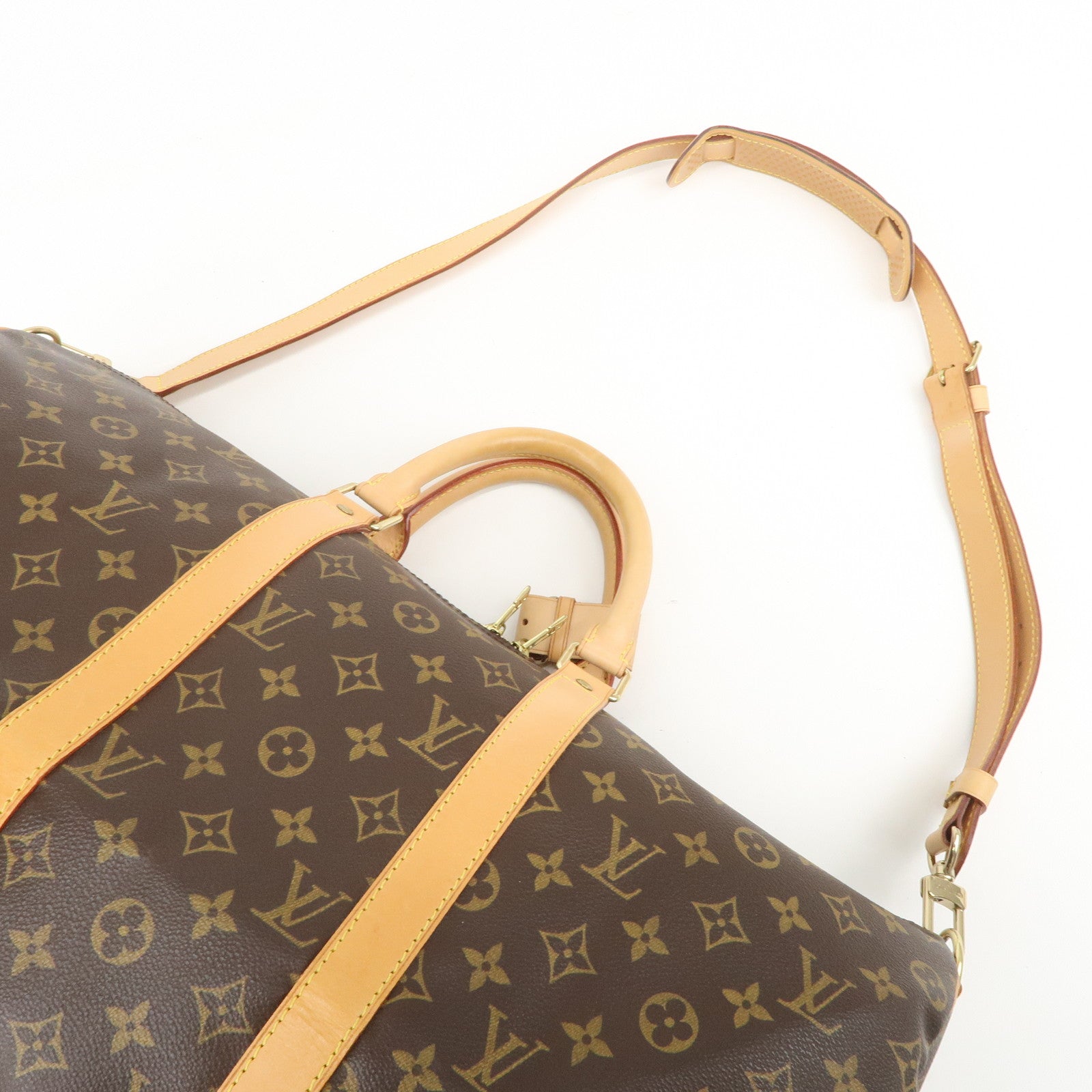 Louis Vuitton Monogram Keep All Bandouliere 50 Boston Bag M41416