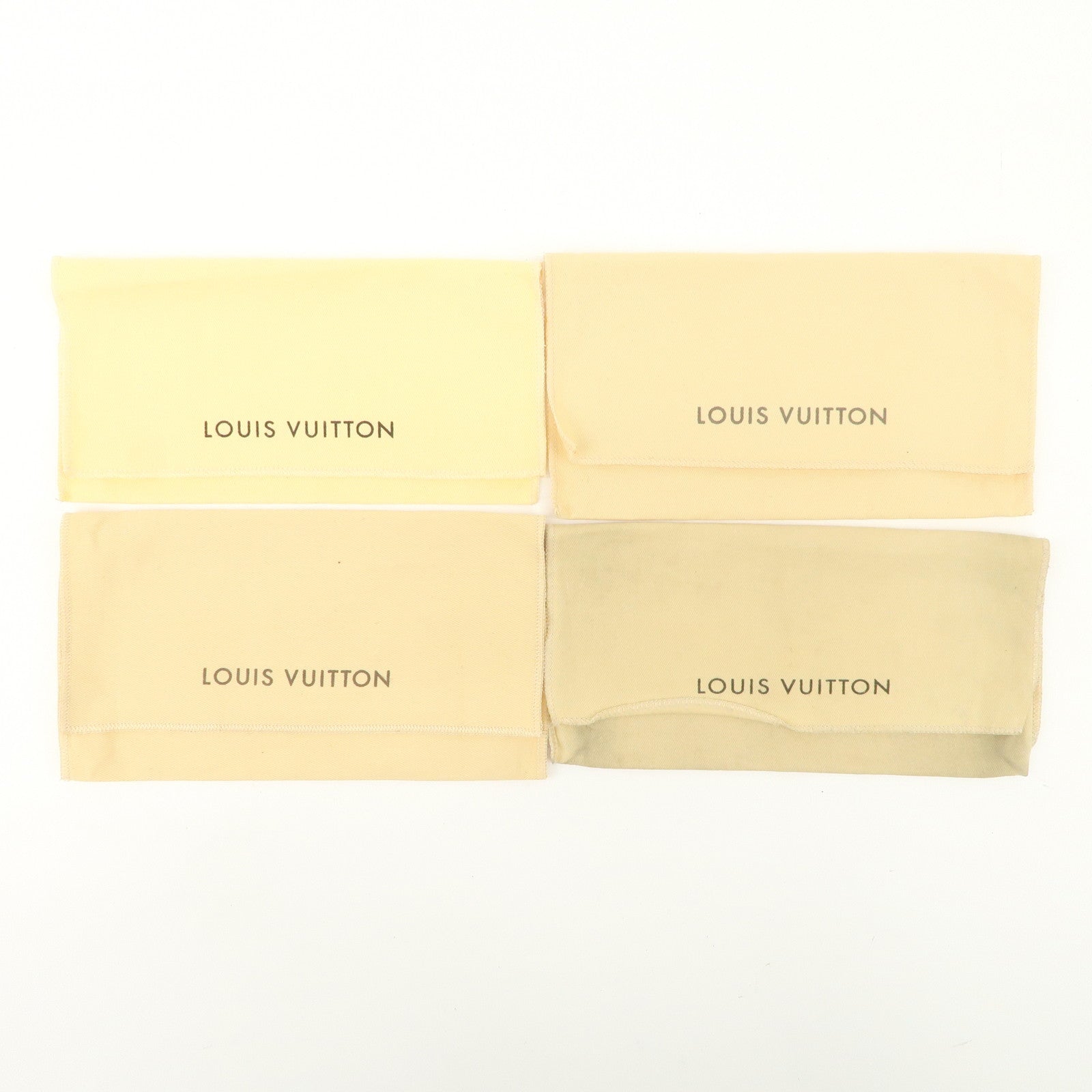 Louis Vuitton Set Of 22 Dust Bag Storage Bag Flap Style Beige Used