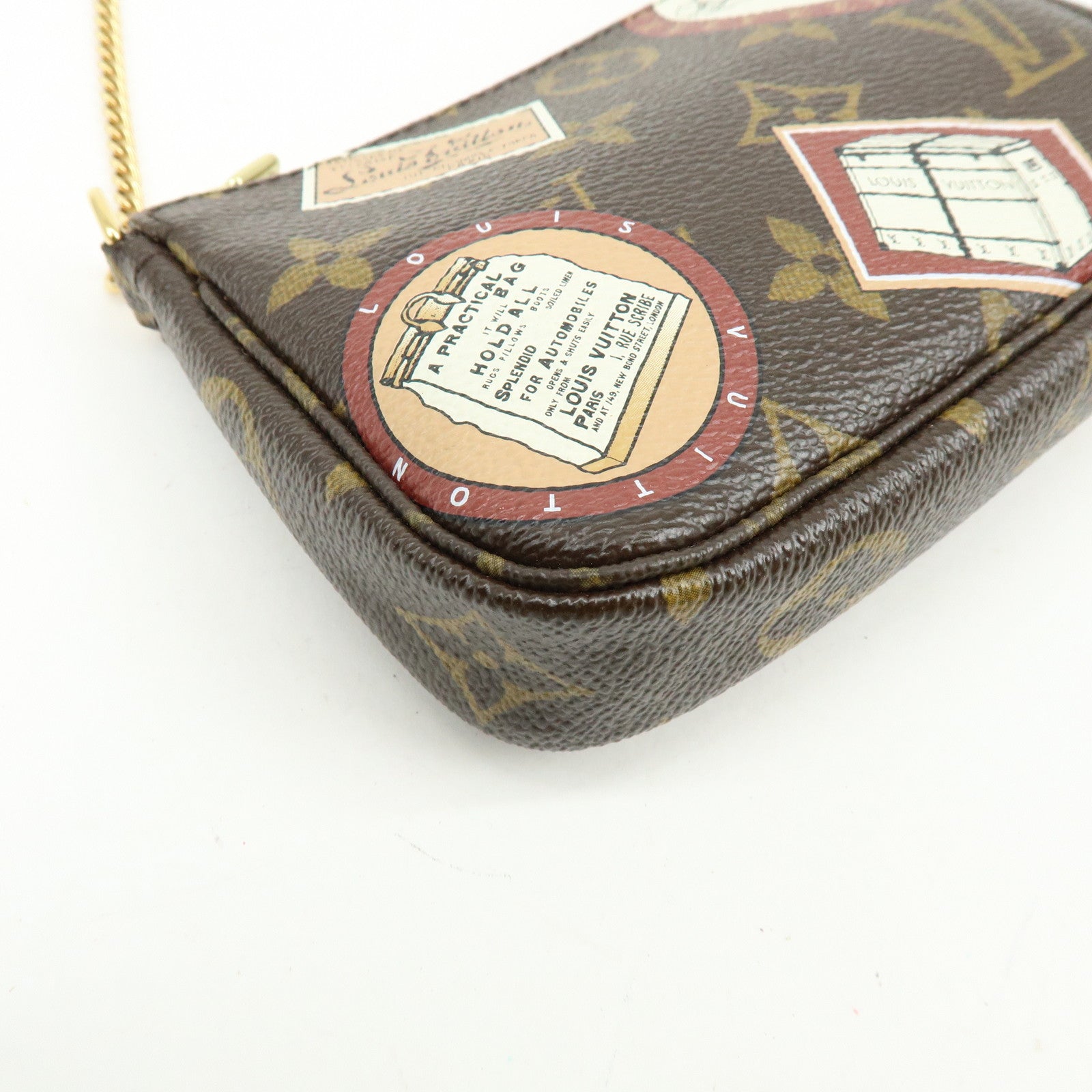 Louis Vuitton Monogram Patch Mini Pochette Accessoire Brown M95804