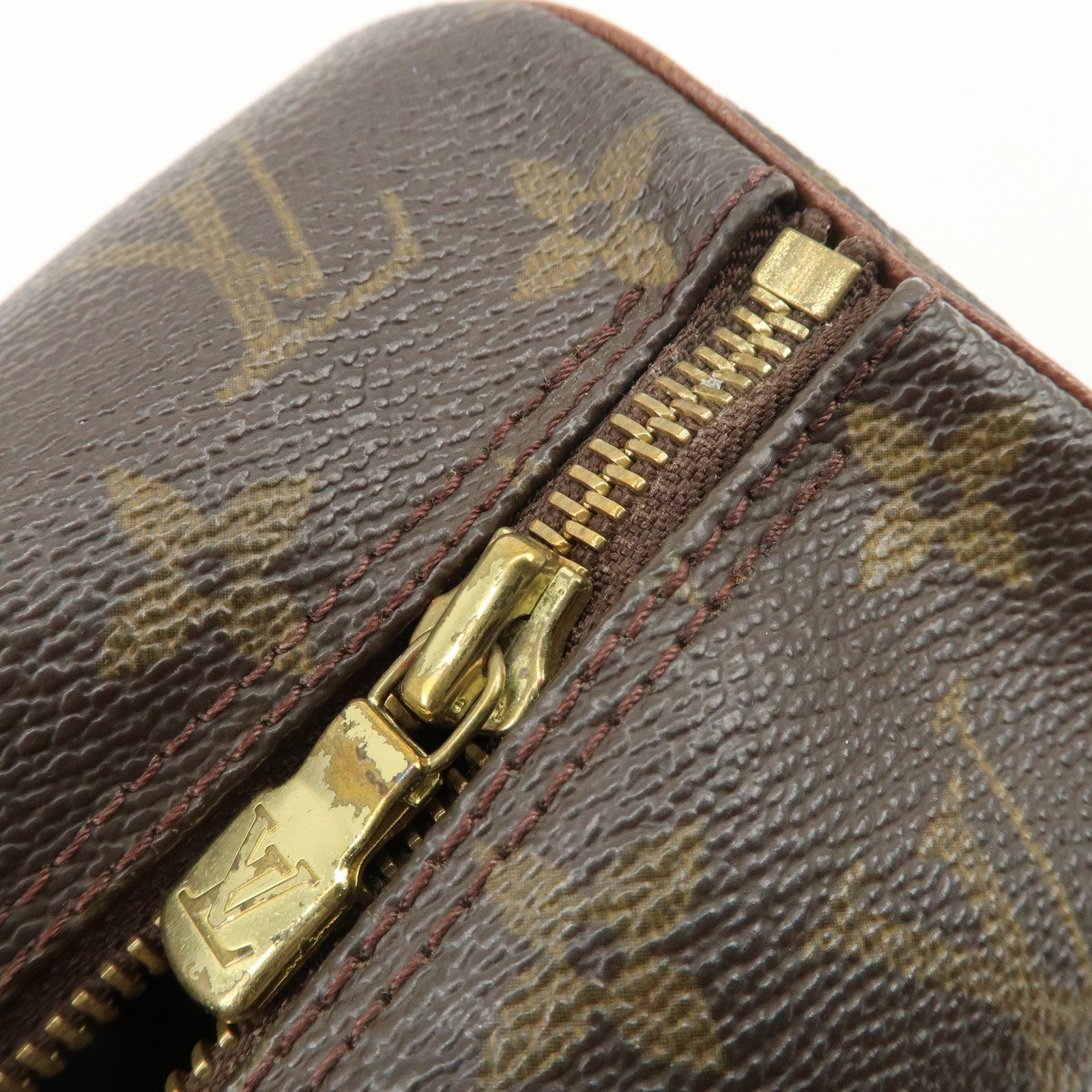 Louis Vuitton Monogram Papillon 30 Old Style Hand Bag Brown M51365