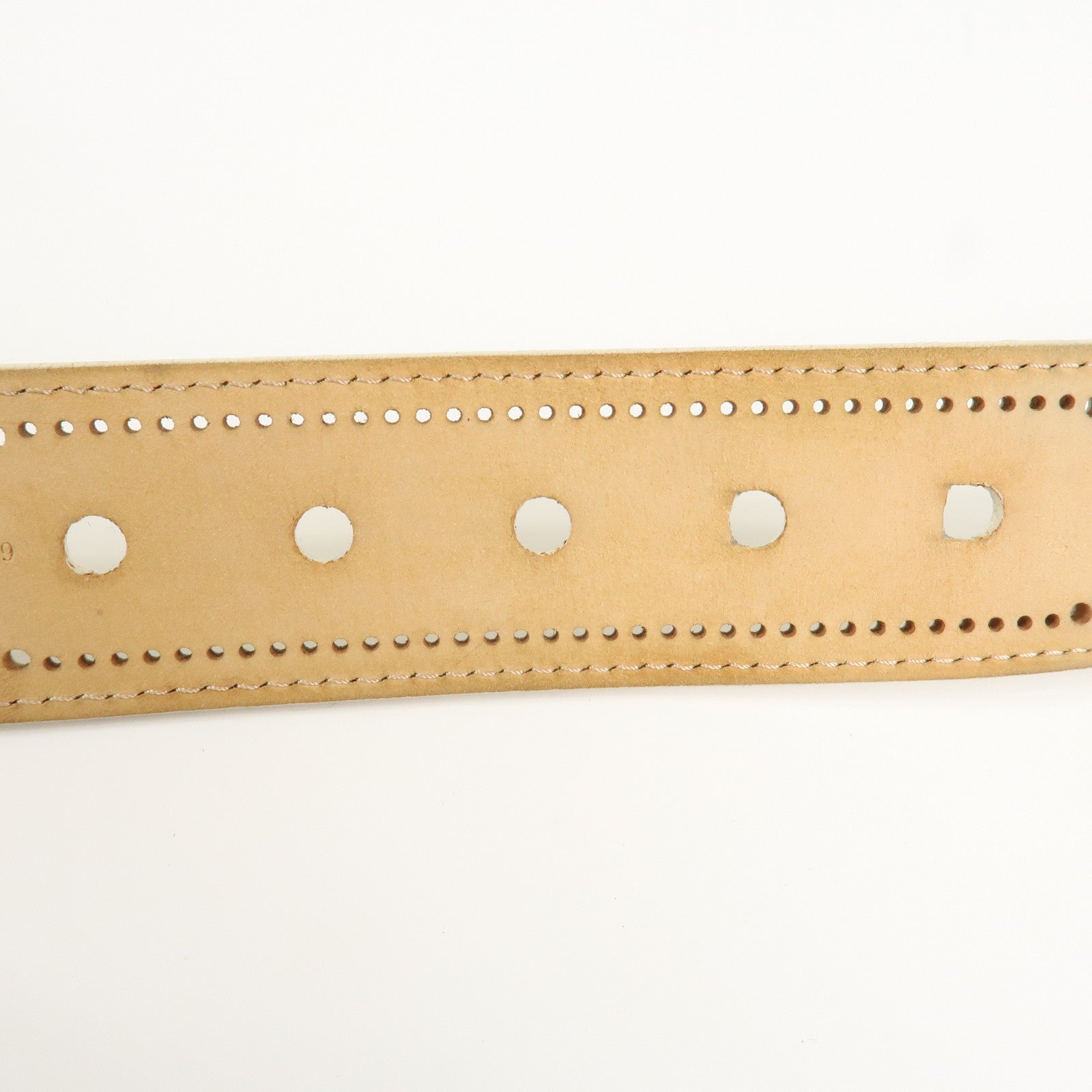 Louis Vuitton Leather Ceinture Phenix Ivory Belt 88/34 M9680 Used