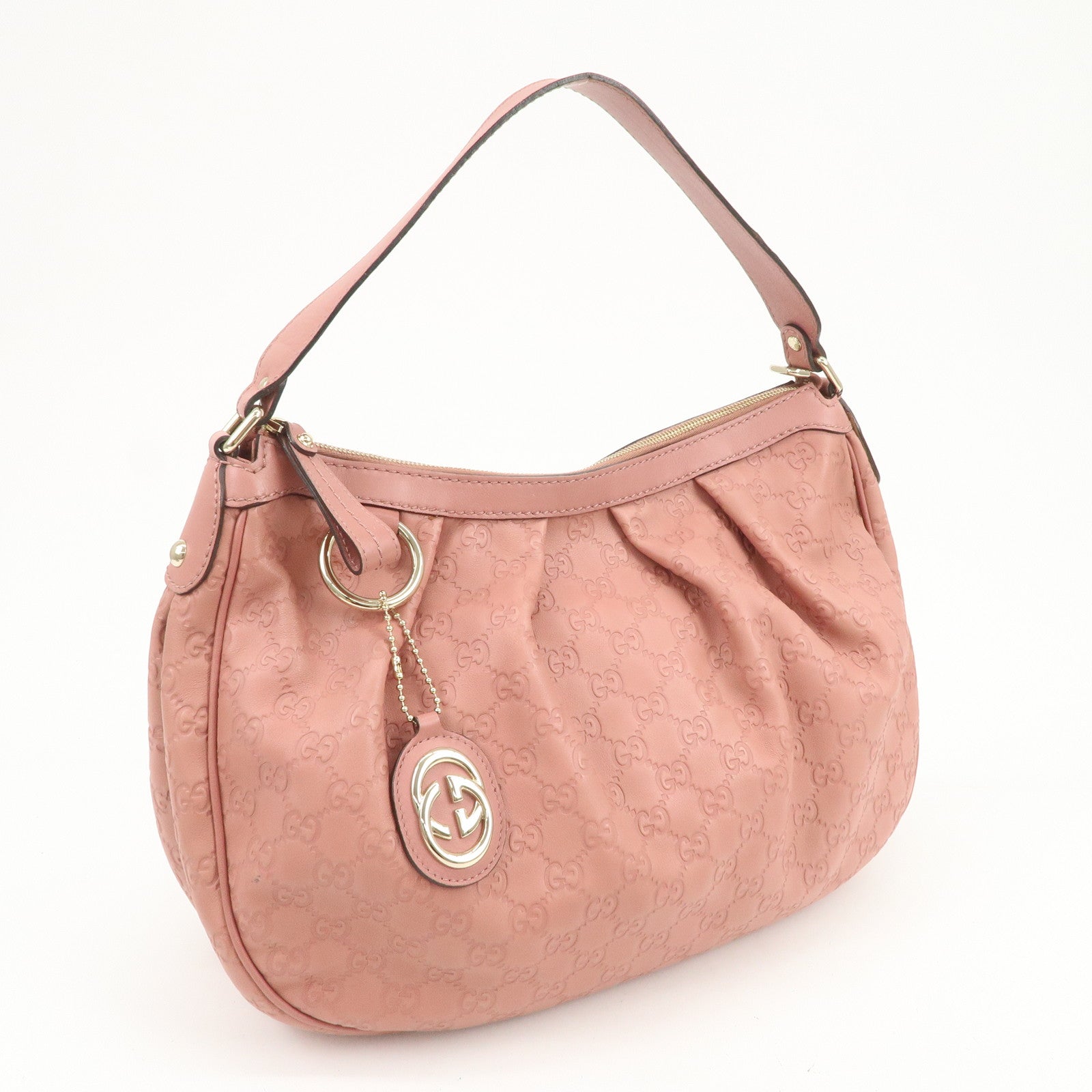 GUCCI Sukey Interlocking G Guccissima Leather Shoulder Bag 232955