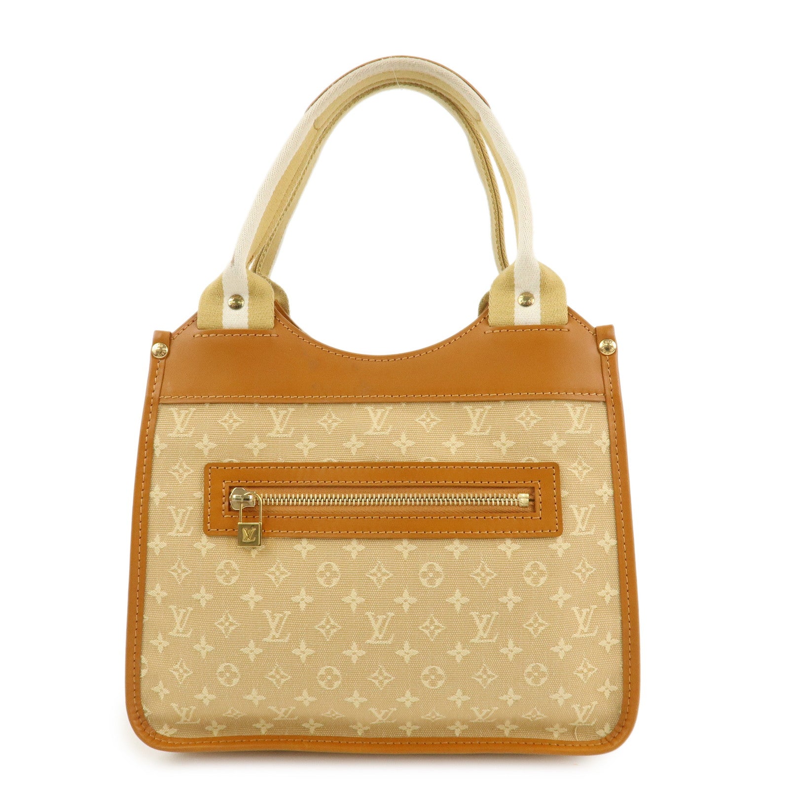 Louis Vuitton Monogram Mini Sac Catherine Hand Bag Beige M92328 Used