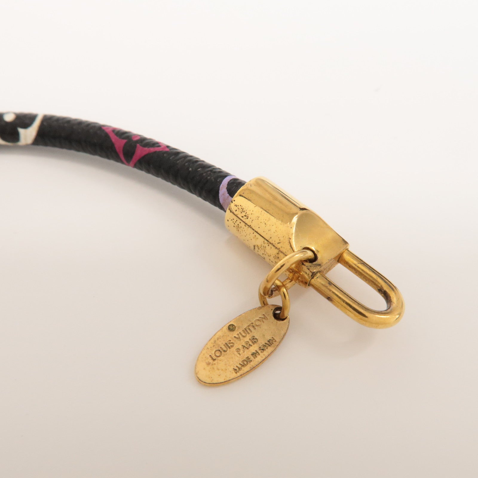 Louis Vuitton Monogram Bracelet Luck It Multicolor Noir M6603