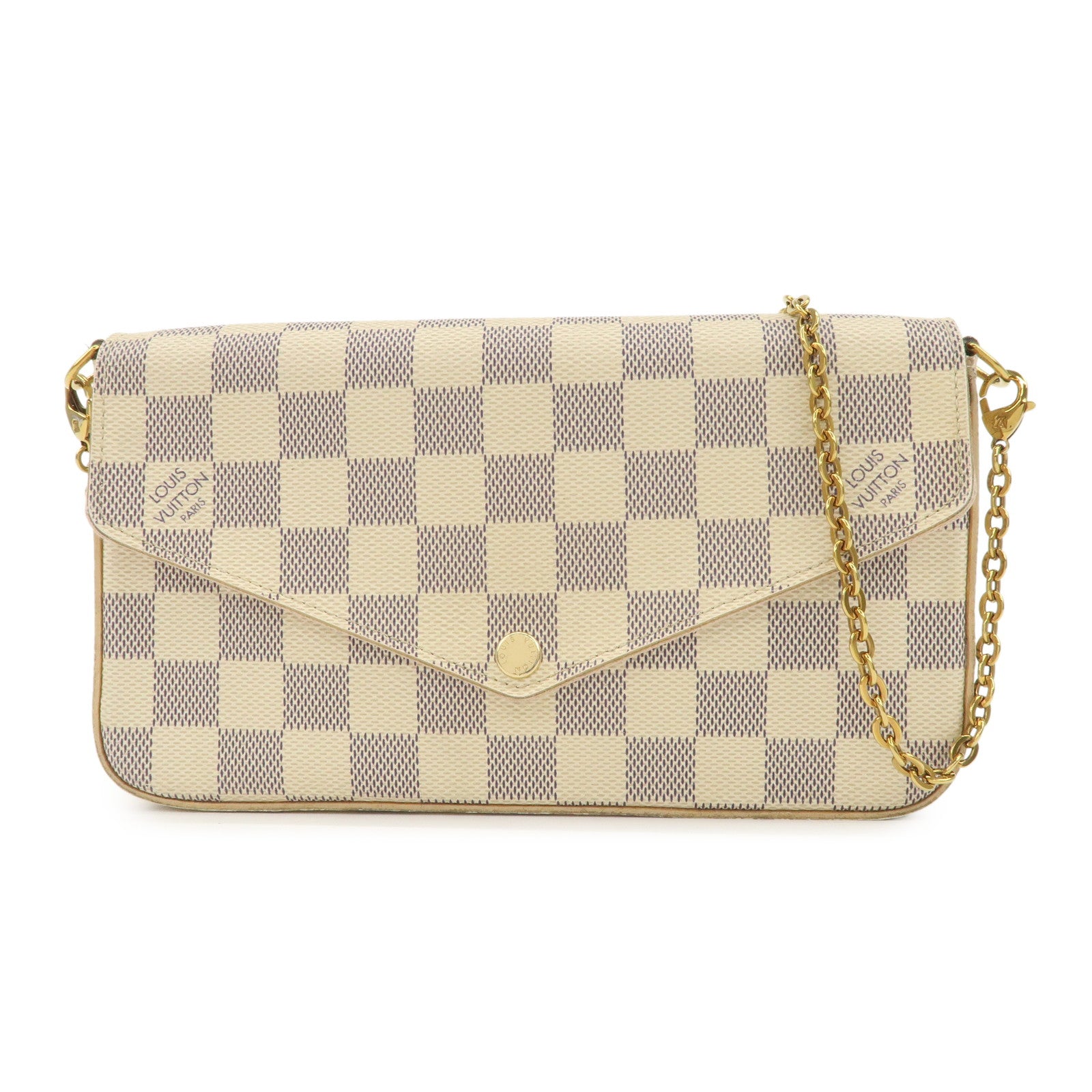 Louis Vuitton Damier Pochette Felicie Chain Shoulder Bag N63106