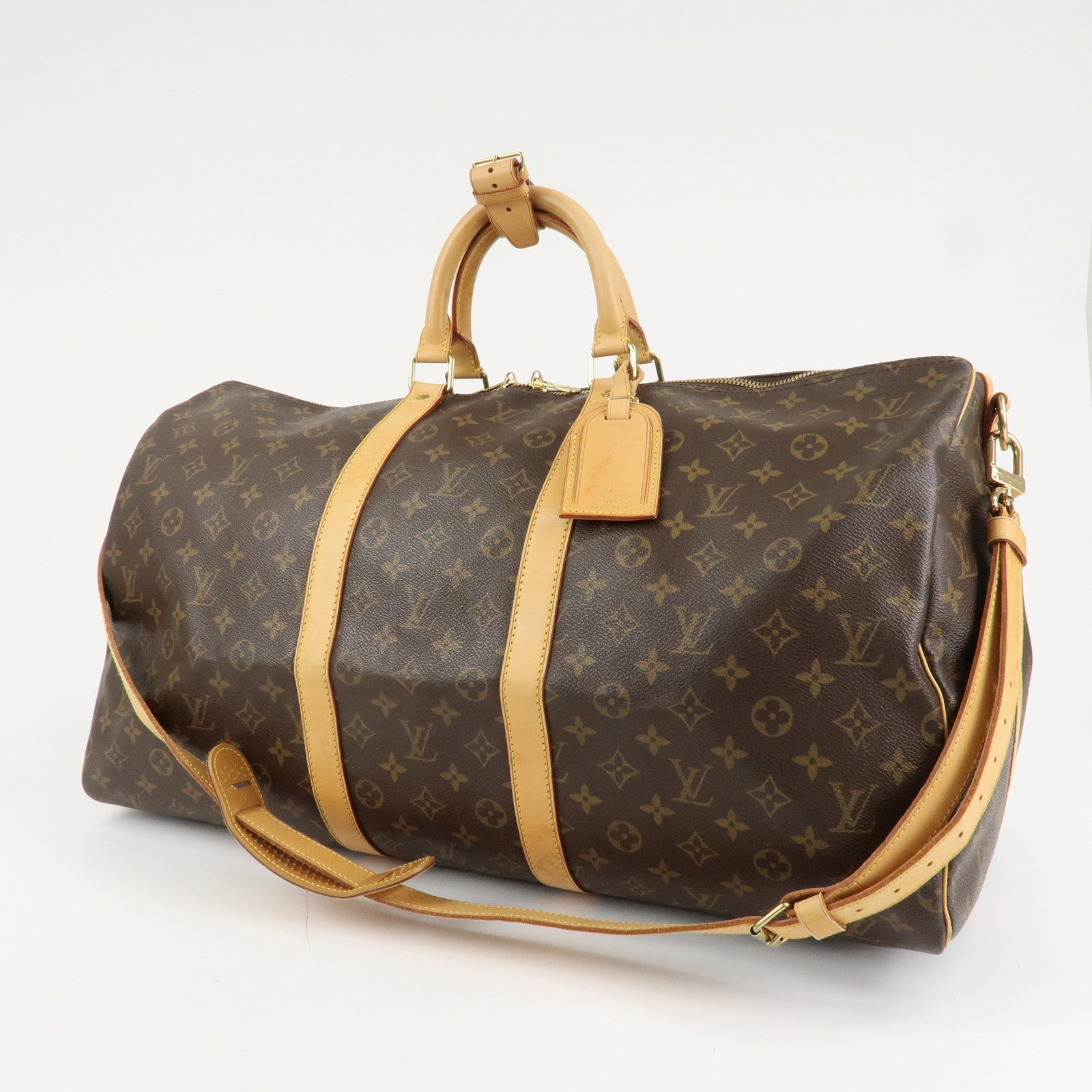 Louis Vuitton Monogram Keep All Bandouliere 55 Boston Bag M41414 Used