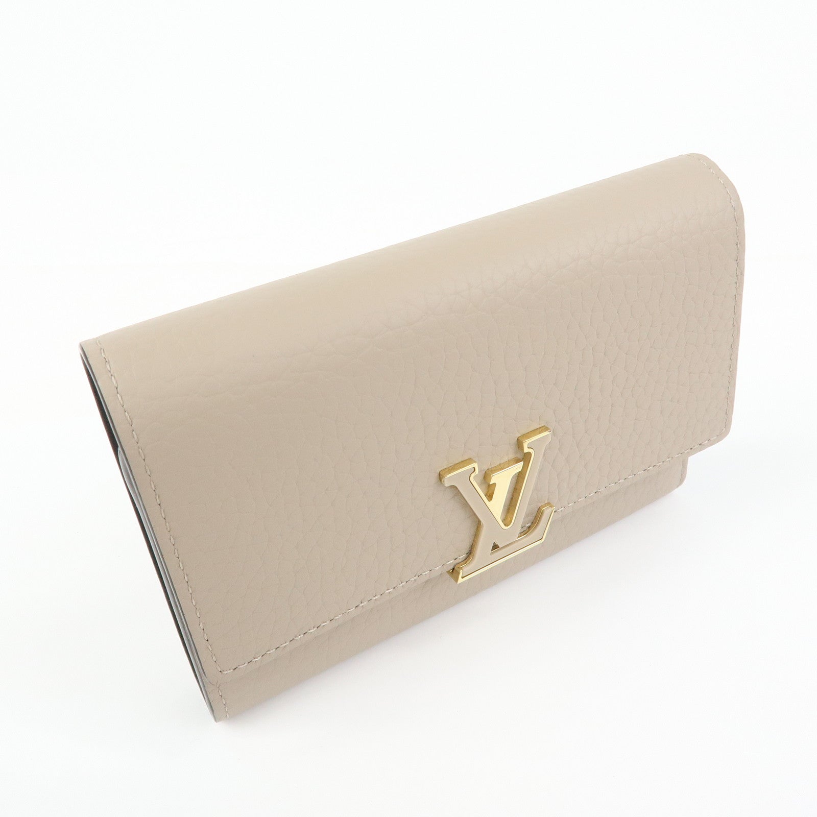 Louis Vuitton Portefeuille Capucines Compact Wallet Galet M62159