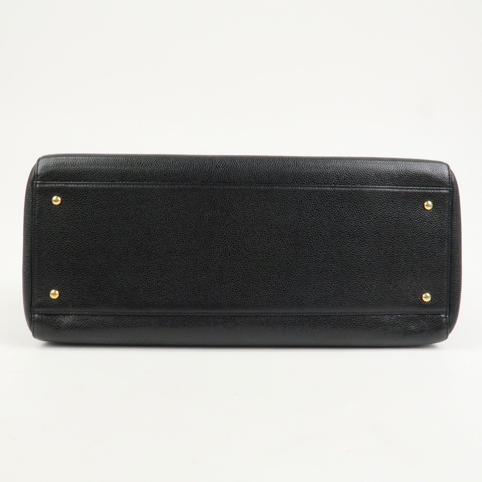 CHANEL COCO Mark Caviarskin Chain Shoulder Bag Black A10492