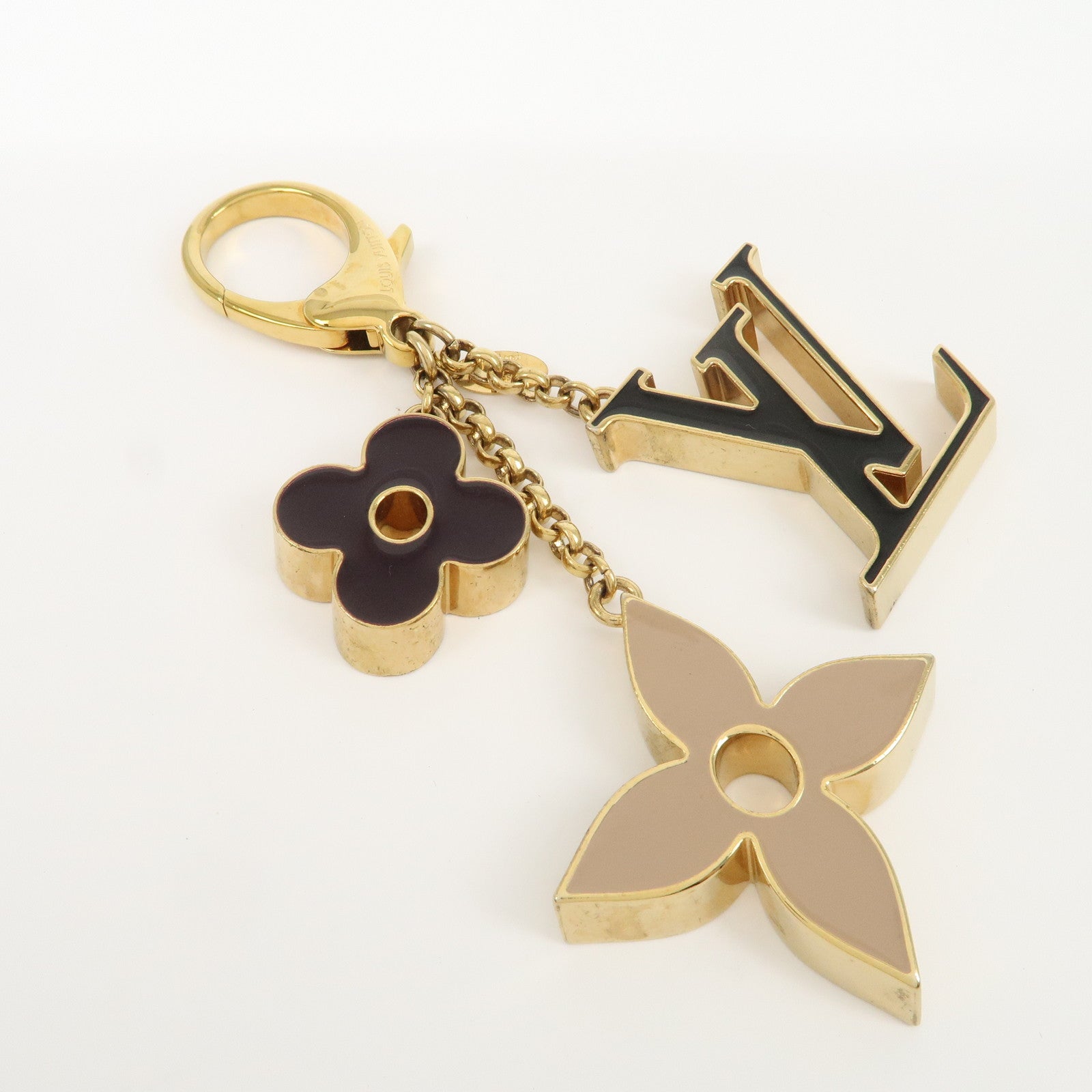 Louis Vuitton Fleur de Monogram Key Chain Bag Charm M67119