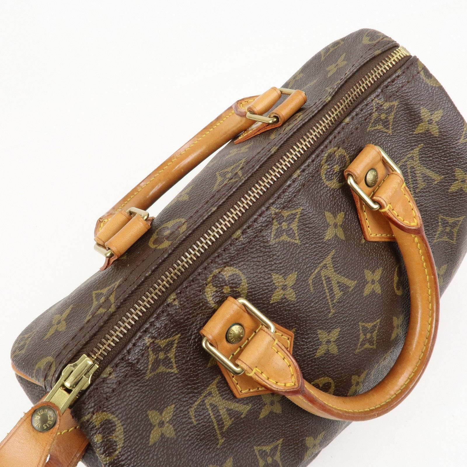 Louis Vuitton Monogram Speedy 25 Boston Bag Hand Bag Brown M41528