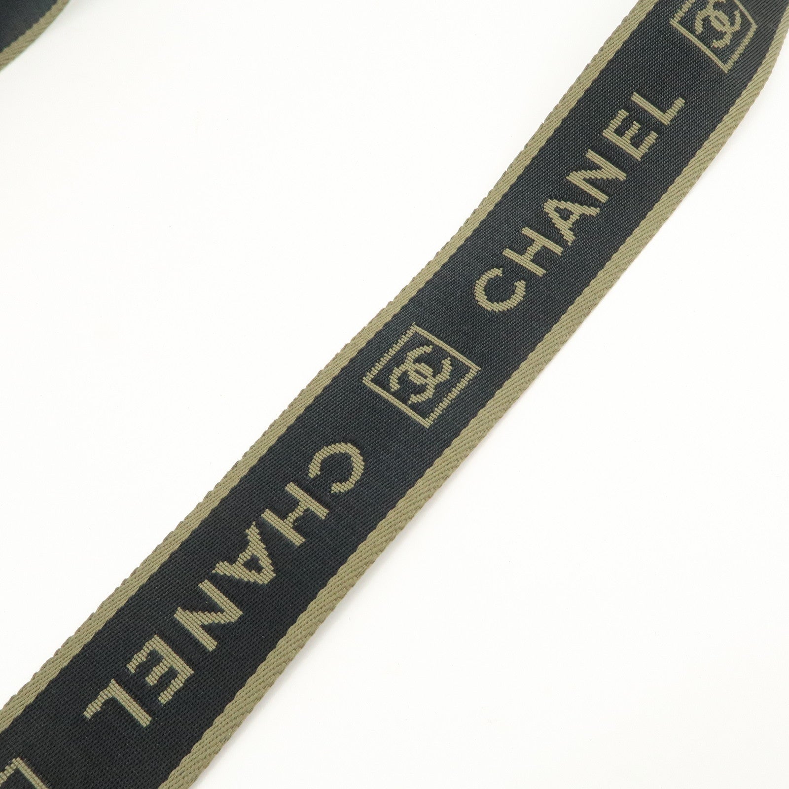 CHANEL Chanel Sports Line Nylon Shoulder Crossbody Bag Khaki 10462052 Used