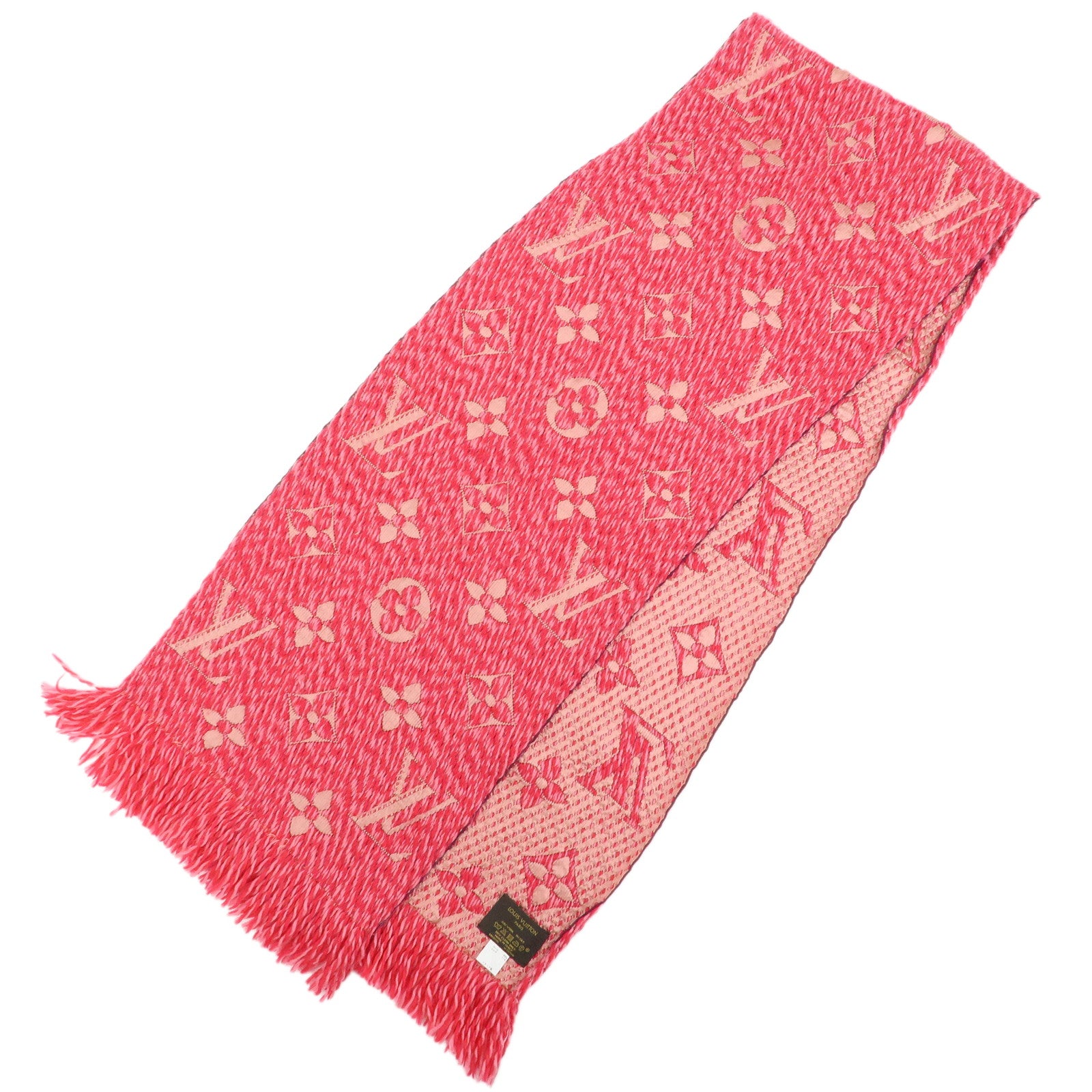Louis Vuitton Monogram Wool Silk Scarf Echarpe Logomania M78706