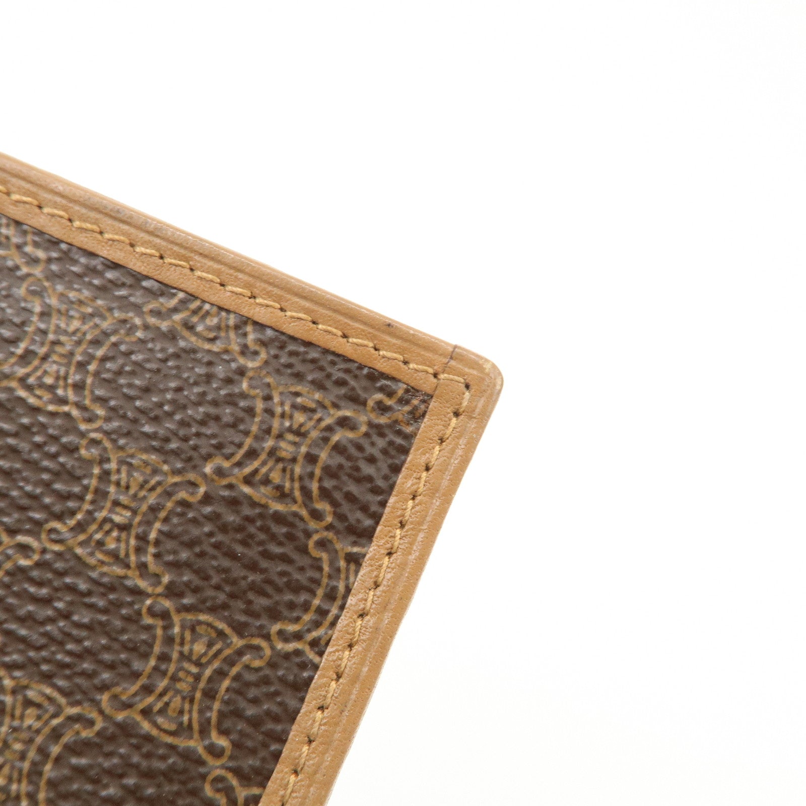 CELINE Macadam PVC Leather Long Wallet Brown