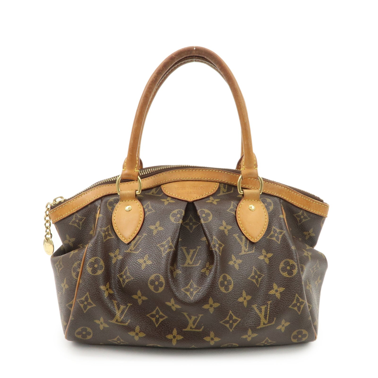 Louis Vuitton Monogram Tivoli PM Hand Bag Brown M40143 Used