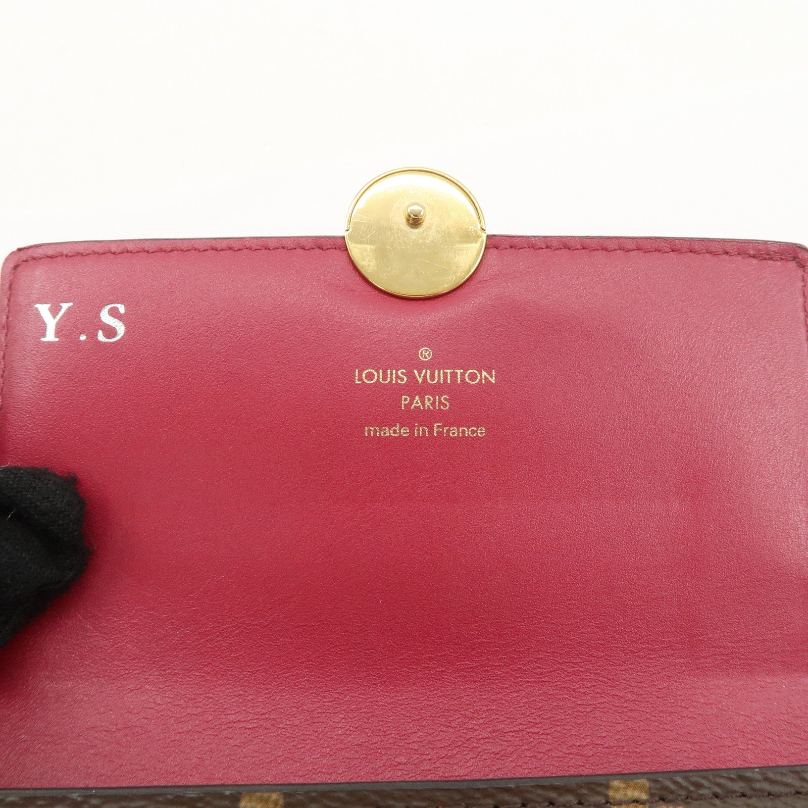 Louis Vuitton Set of 2 Monogram Tri-fold Wallet M64588 M64586 Used