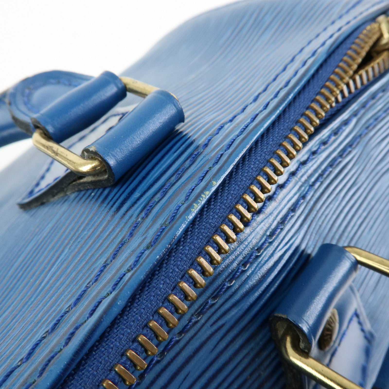 Louis Vuitton Epi Speedy 25 Hand Bag Boston Bag Toledo Blue M43015