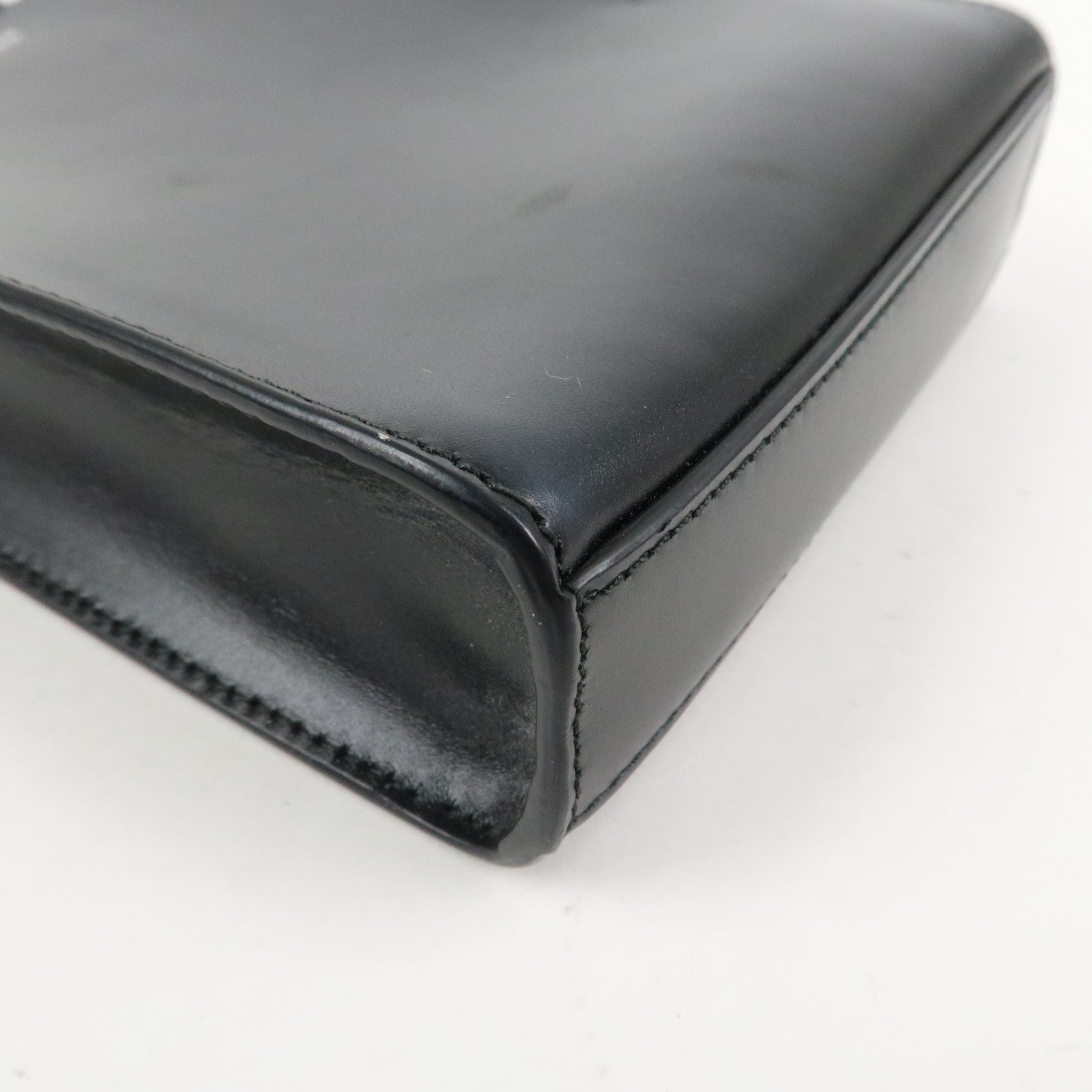 JIL SANDER Tangle Small Logo Leather Shoulder Bag Hand Bag Black