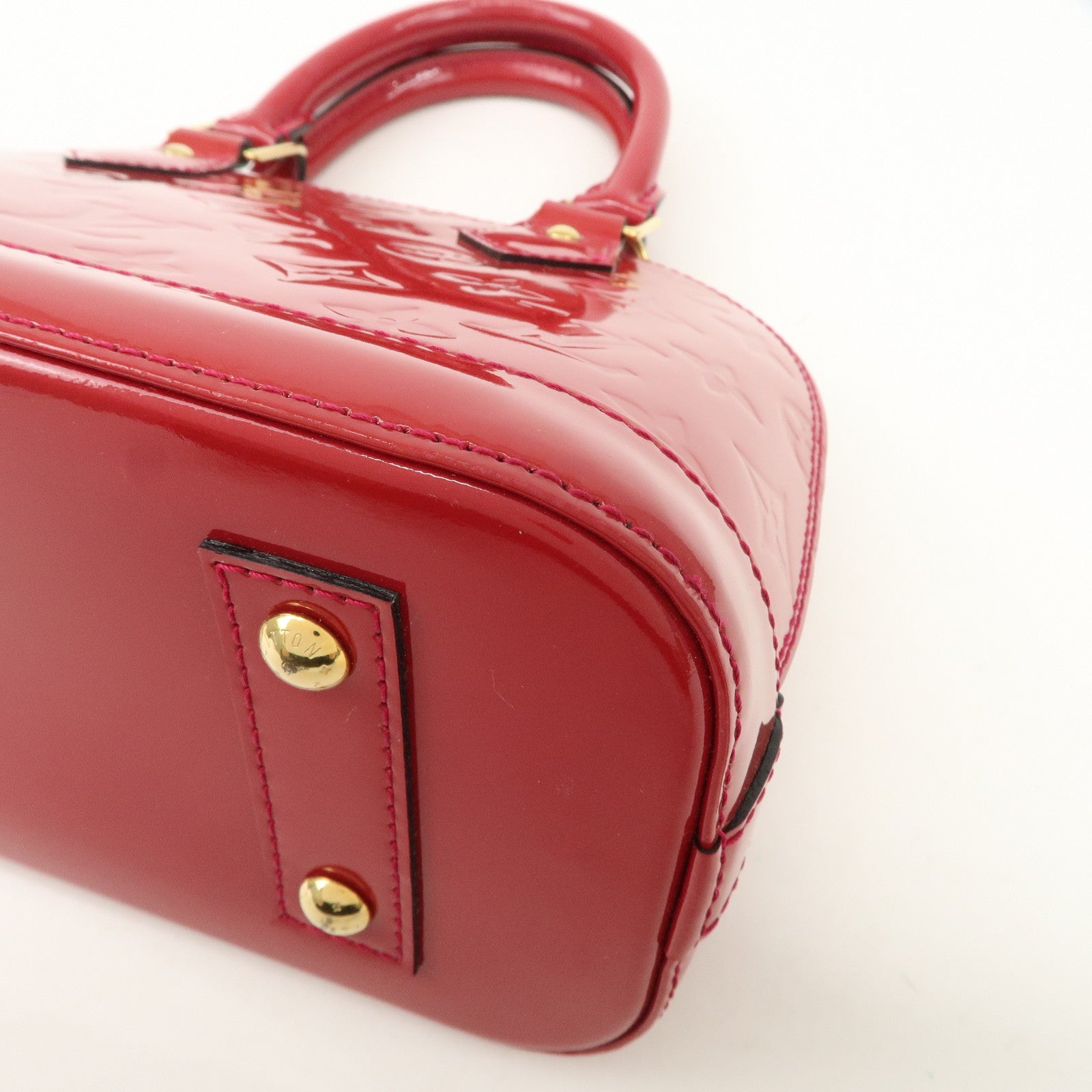 Louis Vuitton Monogram Vernis Leather Alma BB 2Way Shoulder Bag Used