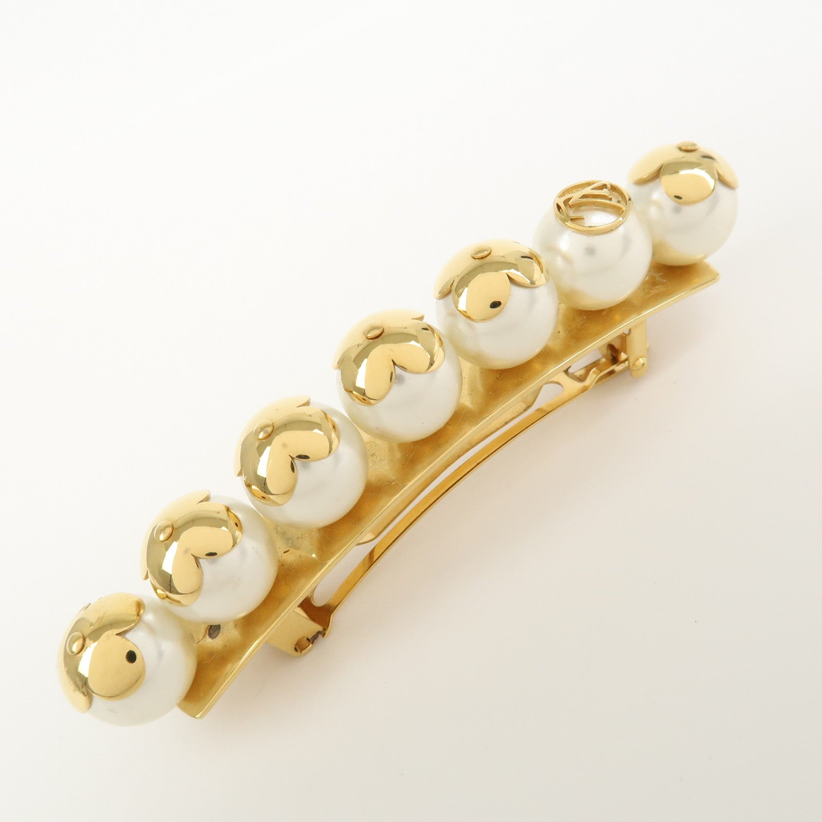 Louis Vuitton Be Mindful Artificial Pearl Barrette Hair Clip M68953