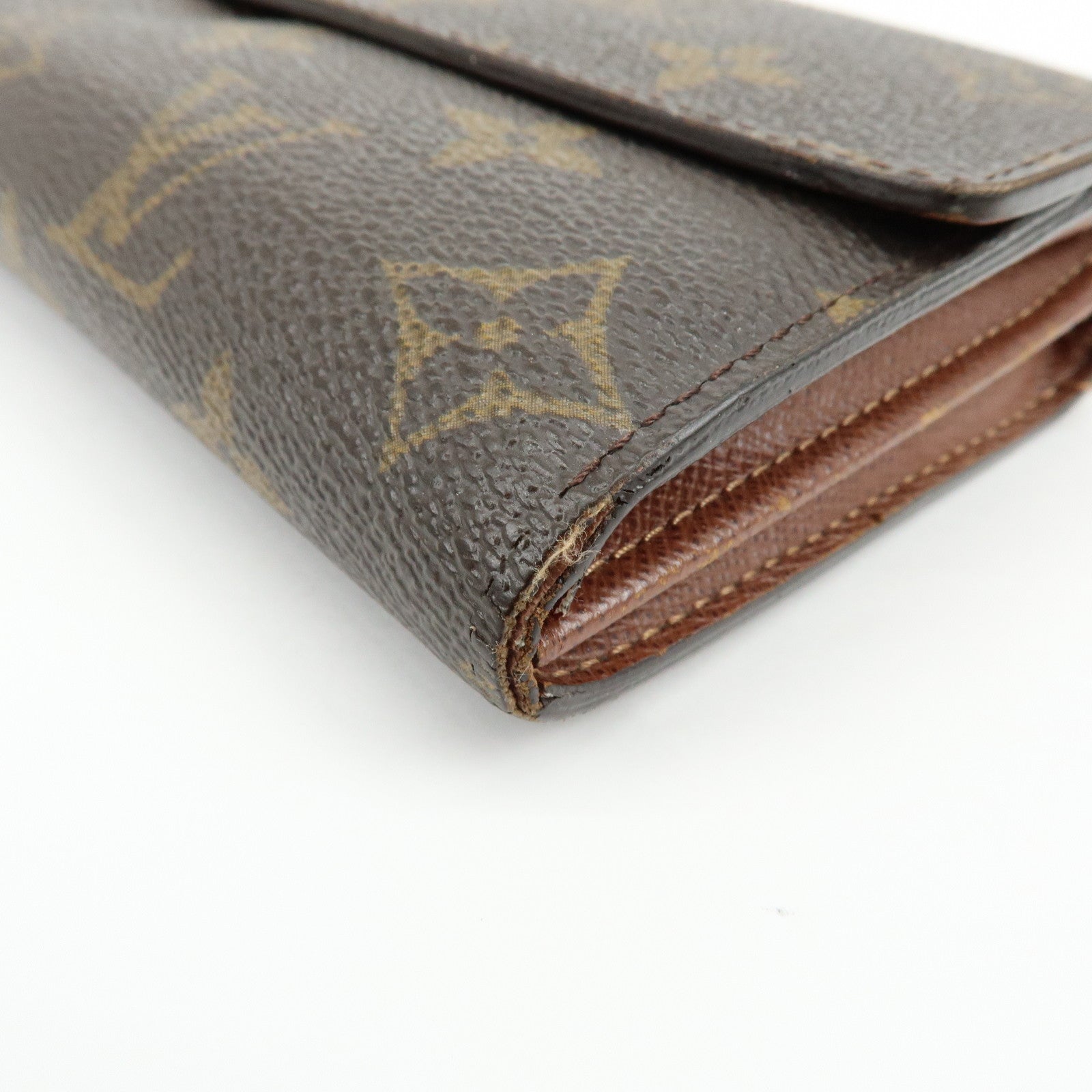 Louis Vuitton Monogram Portefeuille Sarah Long Wallet Brown M61734