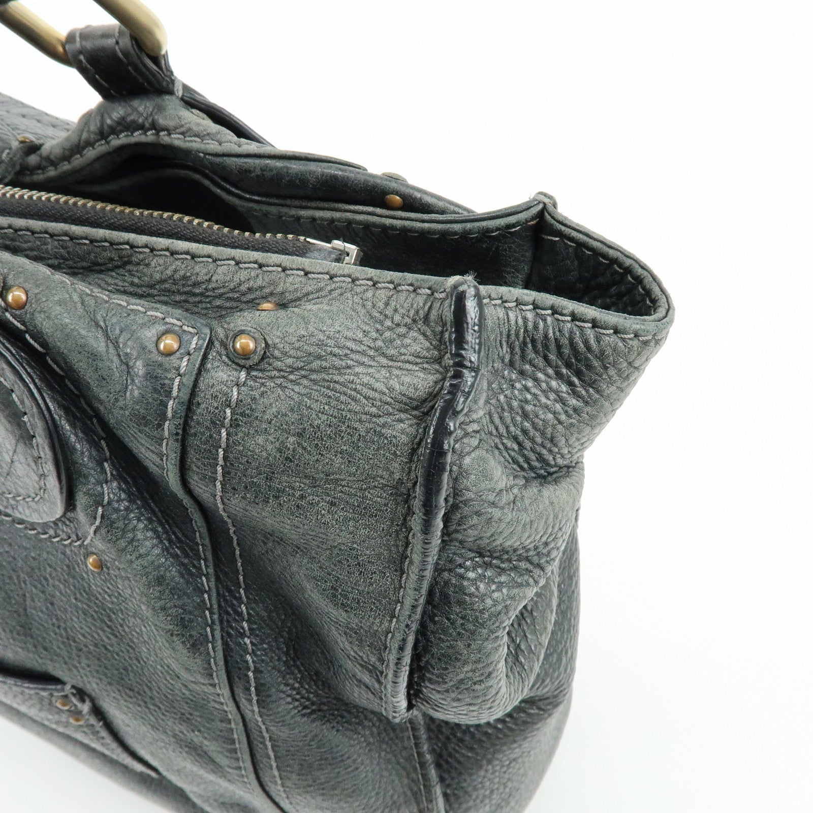 Chloe Paddington Leather Tote Bag Shoulder Bag Black