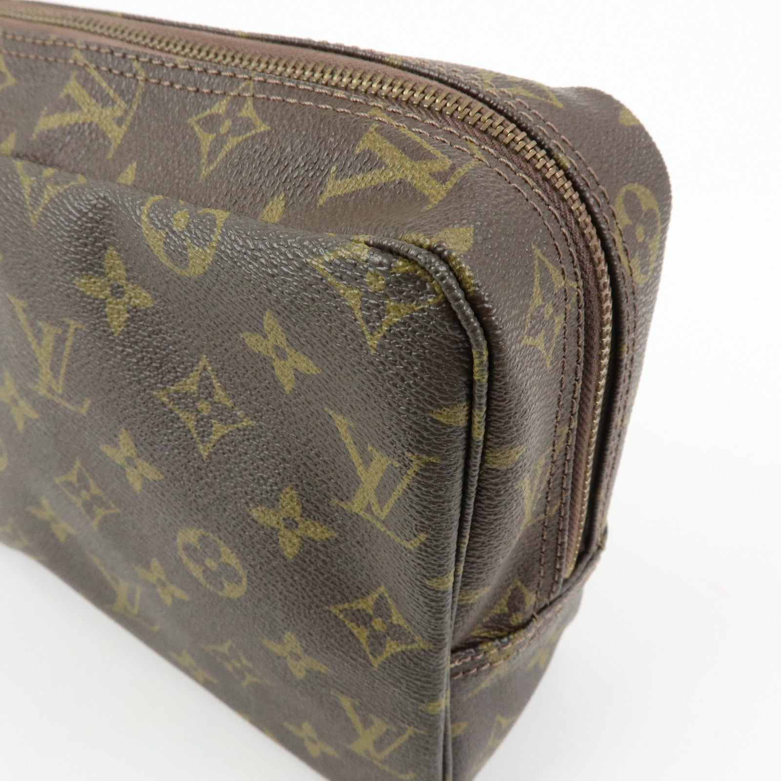 Louis Vuitton Monogram Trousse Toilette 27 Pouch Brown M47522