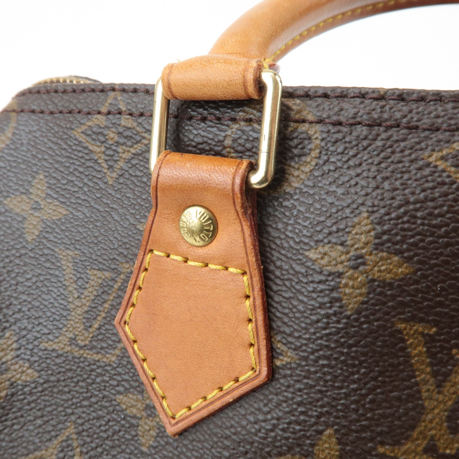 Louis Vuitton Monogram Speedy 25 Hand Bag Boston Bag Brown M41528 Used