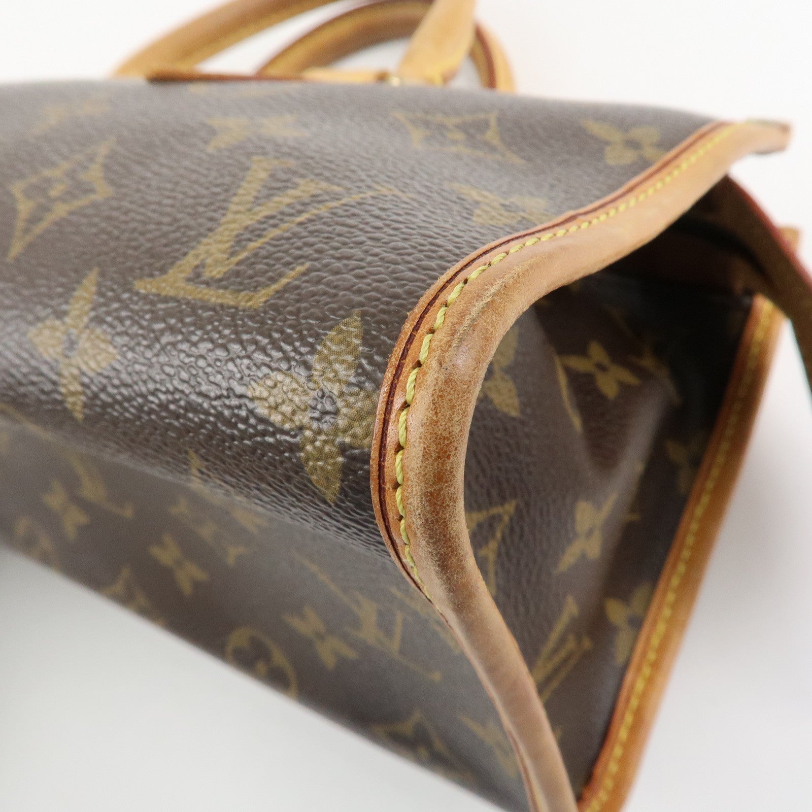 Louis Vuitton Monogram Popincourt Hand Bag Brown M40009 Used