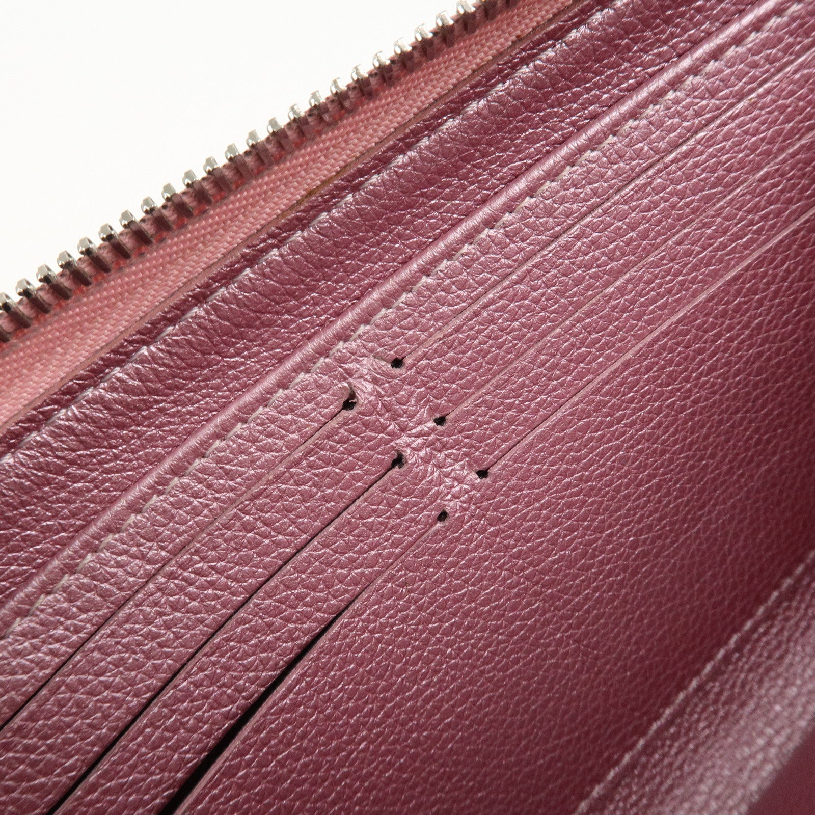 Louis Vuitton Calf Leather Zippy Lock Me Wallet Crystal Rose M69812 Used