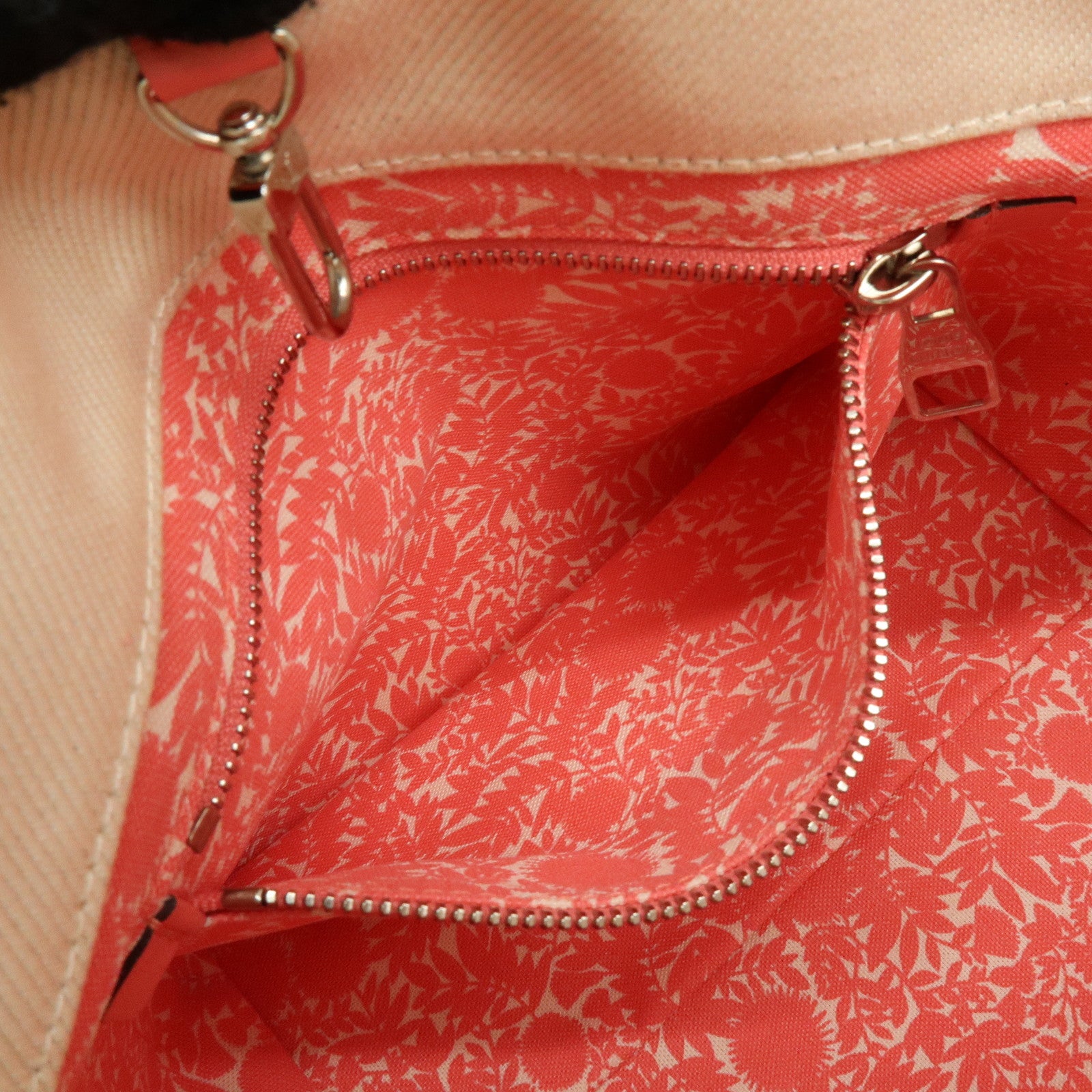 Louis Vuitton Canvas Leather Cabas PM Hand Bag Corail M94505