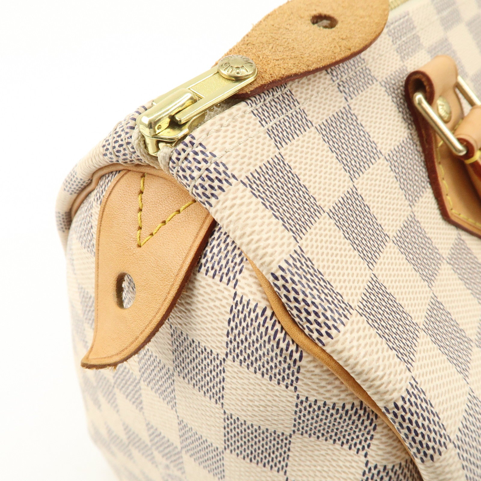 Louis Vuitton Damier Azur Speedy 30 Hand Bag Boston Bag N41533 Used
