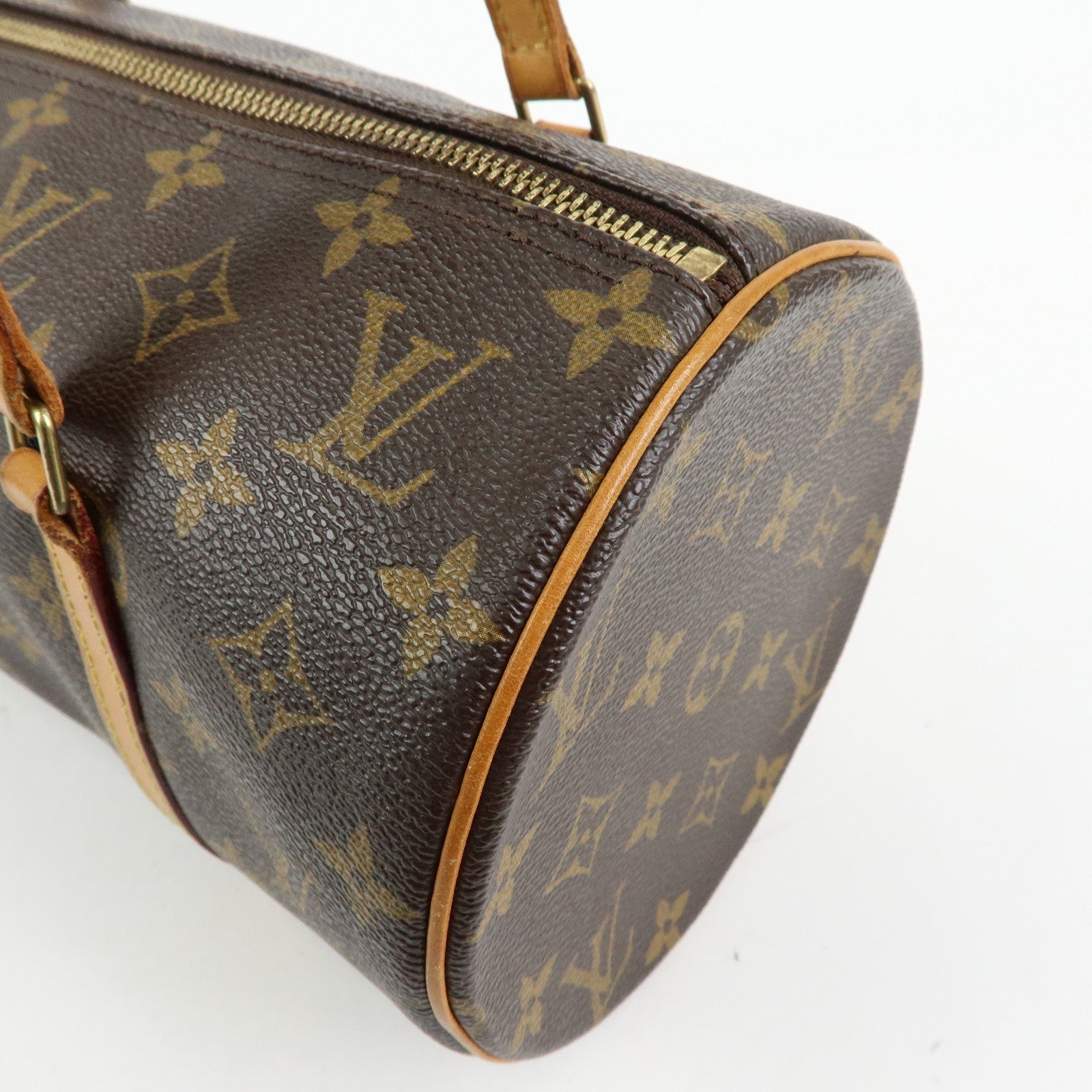 Louis Vuitton Monogram Papillon 30 Hand Bag Brown M51385