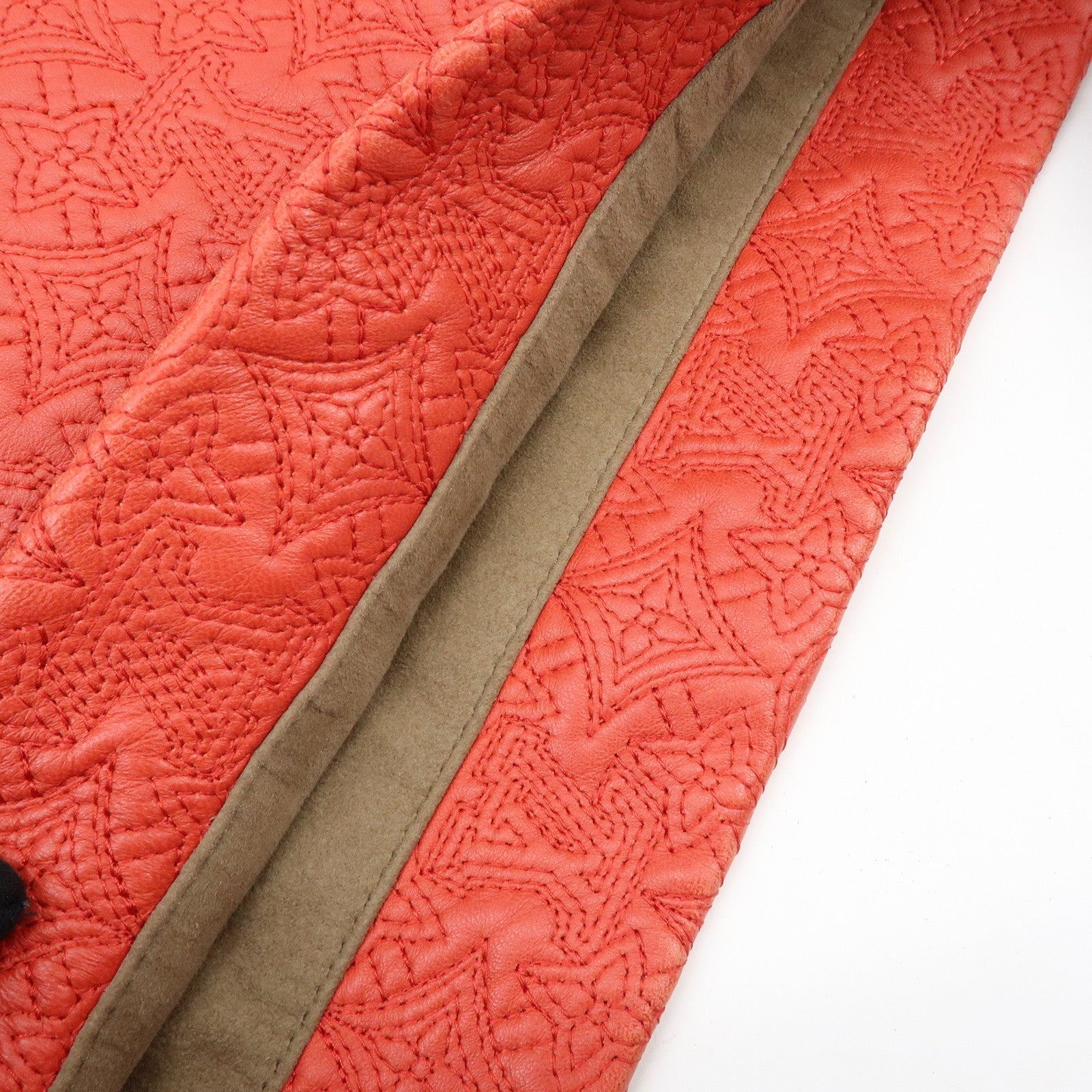 Louis Vuitton Monogram Antheia Leather Shoulder Bag Red Black