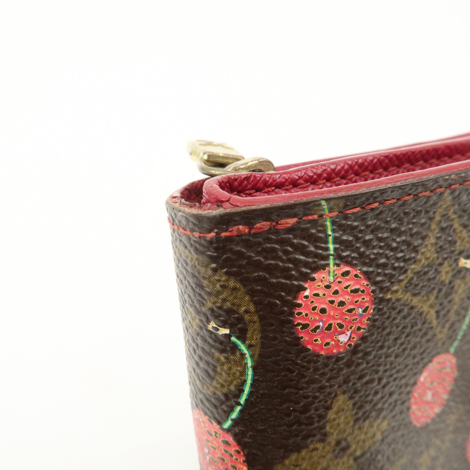 Louis Vuitton Monogram Cherry Compact Zip Bi-fold Wallet M95005