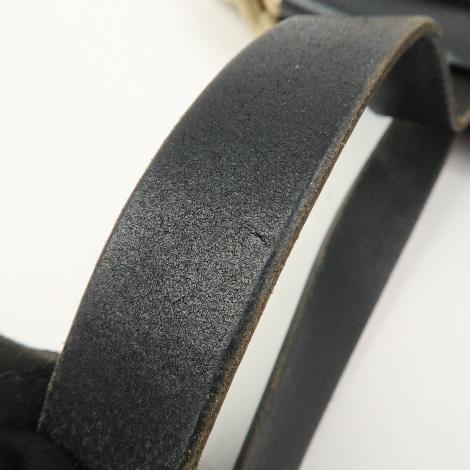 HERMES Herline Cabas PM Toile GM Canvas Leather Hand Bag □H Stamped