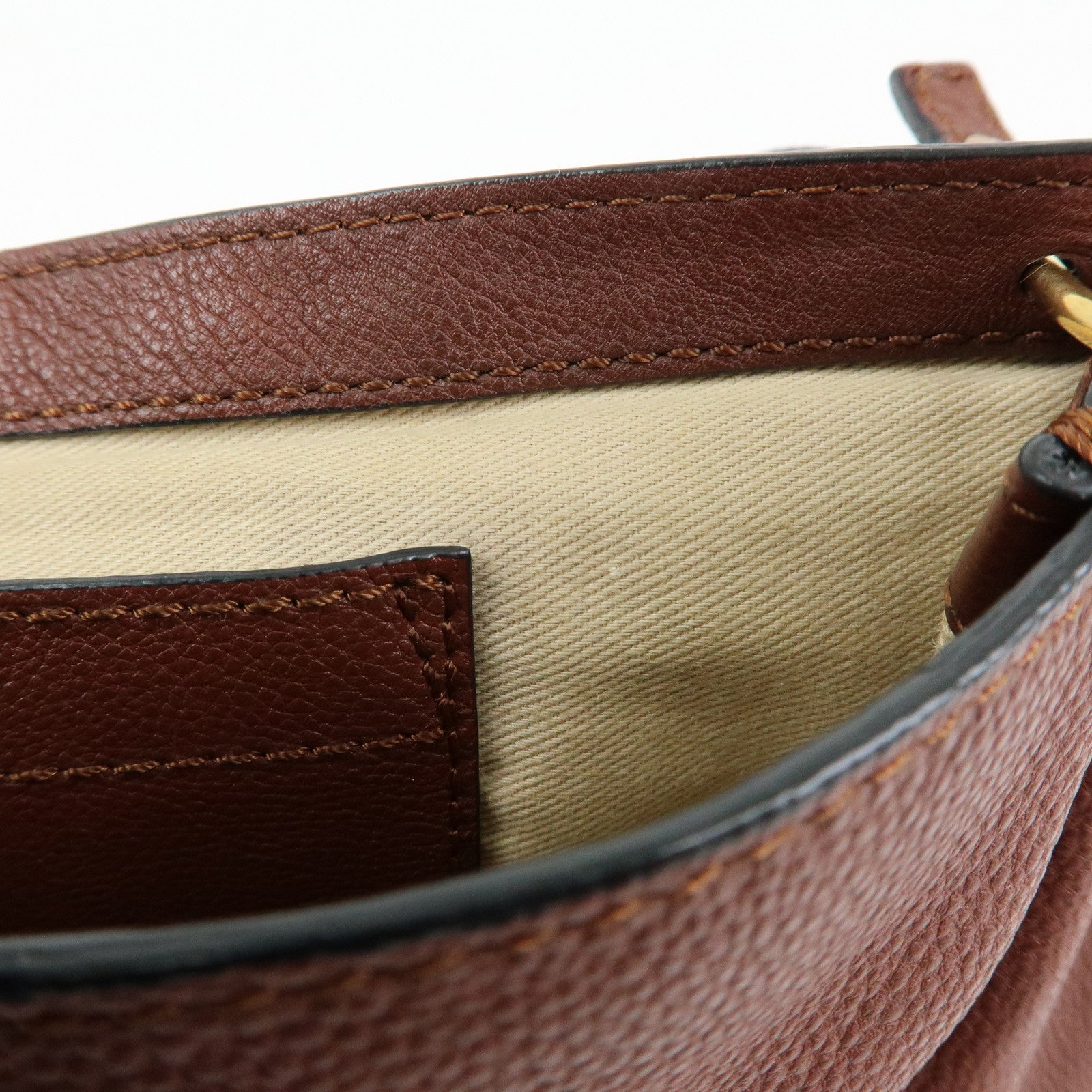 Chloe Elsie Leather 2Way Bag Shoulder Bag Hand Bag Brown