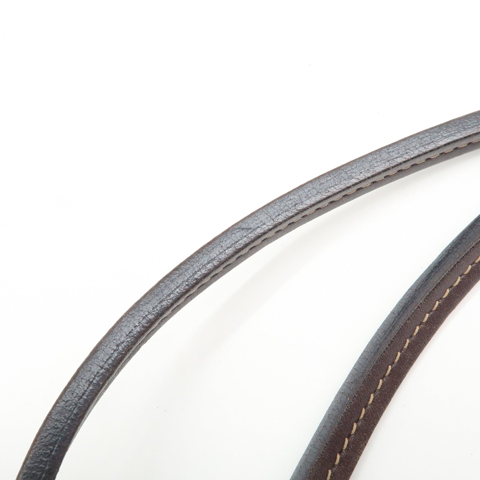 PRADA Jaguard Canvas Leather Tote Bag Shoulder Bag Brown BR3581