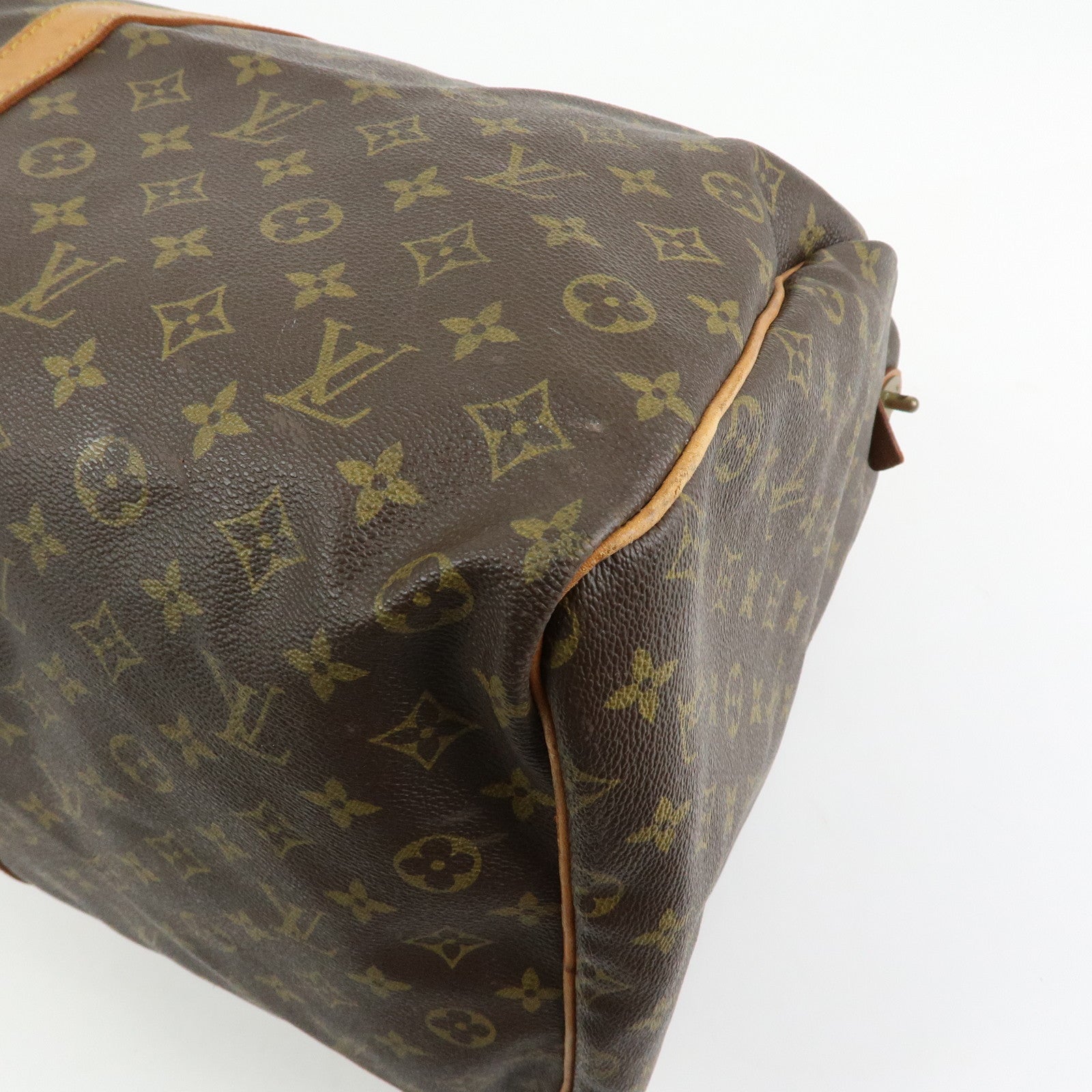 Louis Vuitton Monogram Keep All 60 Boston Bag Brown M41422
