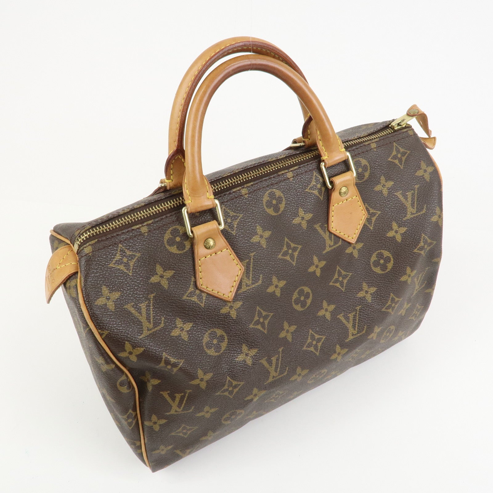 Louis Vuitton Monogram Speedy 30 Boston Bag Hand Bag Brown M41526