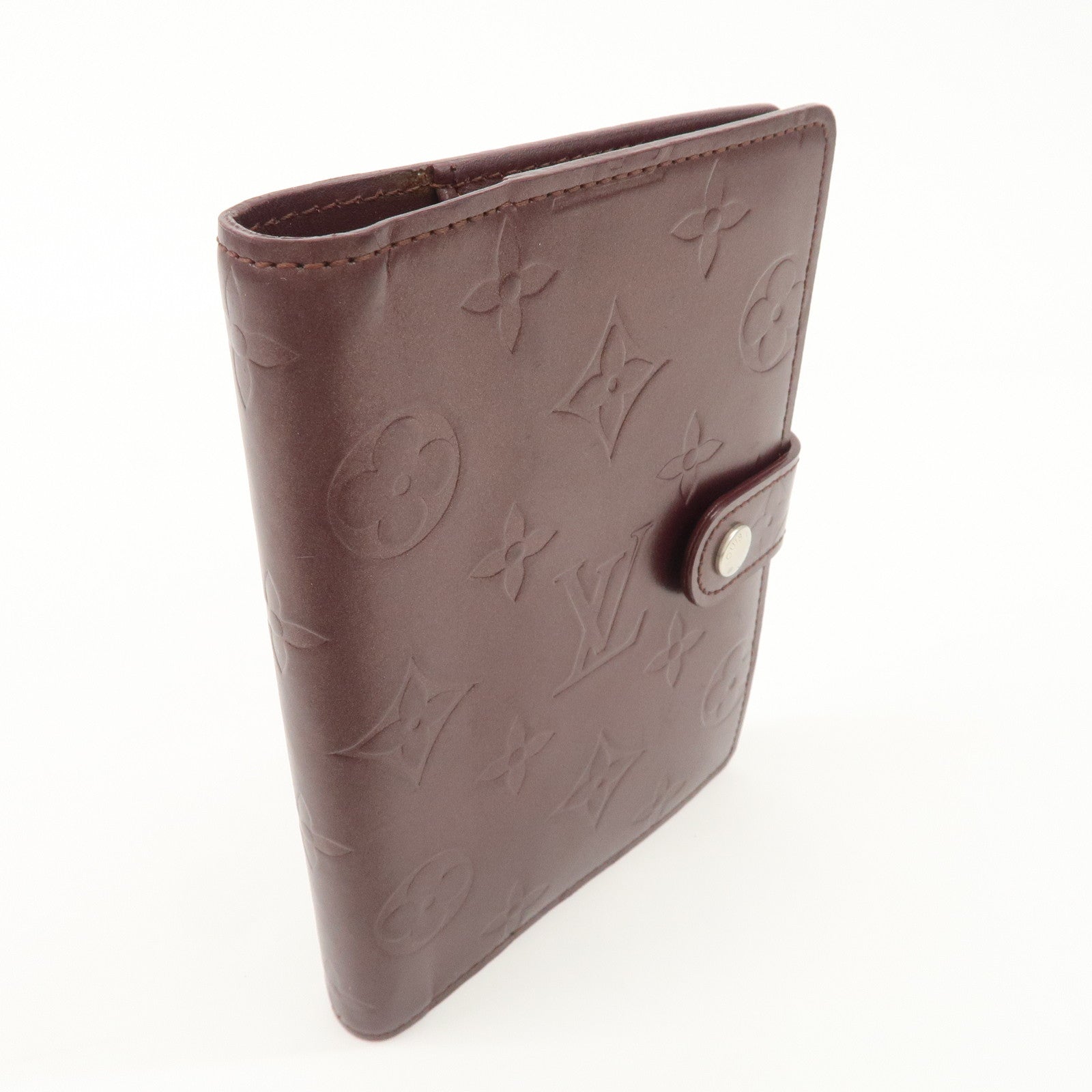 Louis Vuitton Monogram Matt Leather Agenda PM Planner Cover R20936 Used