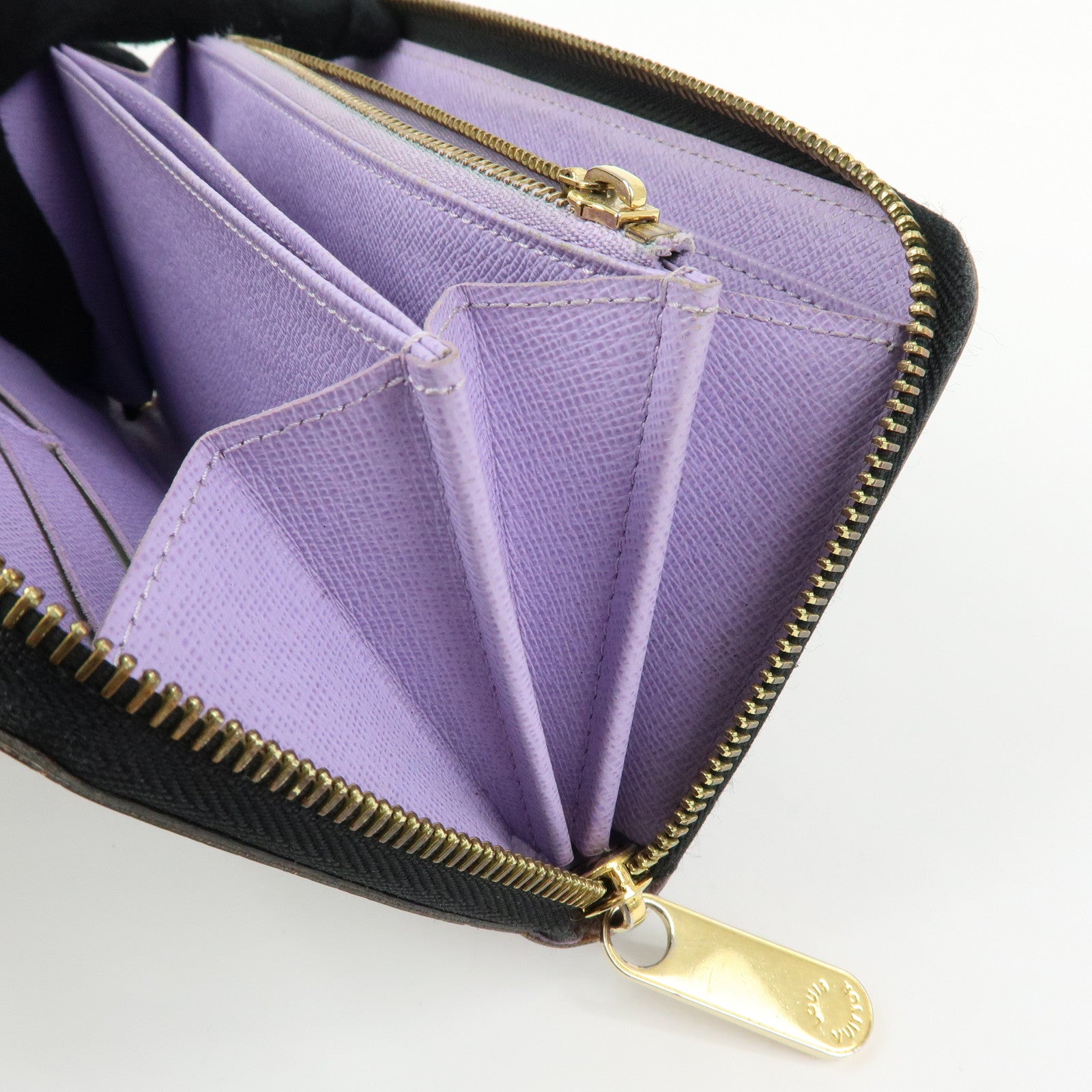 Louis Vuitton Monogram Multi Color Zippy Wallet Violet M60275