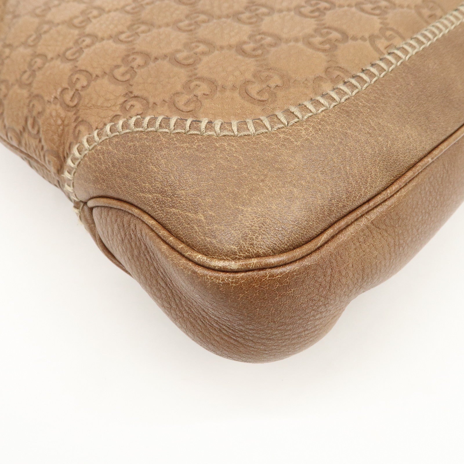 GUCCI Guccissima Bamboo New Jackie Leather 2Way Bag 219725 Used